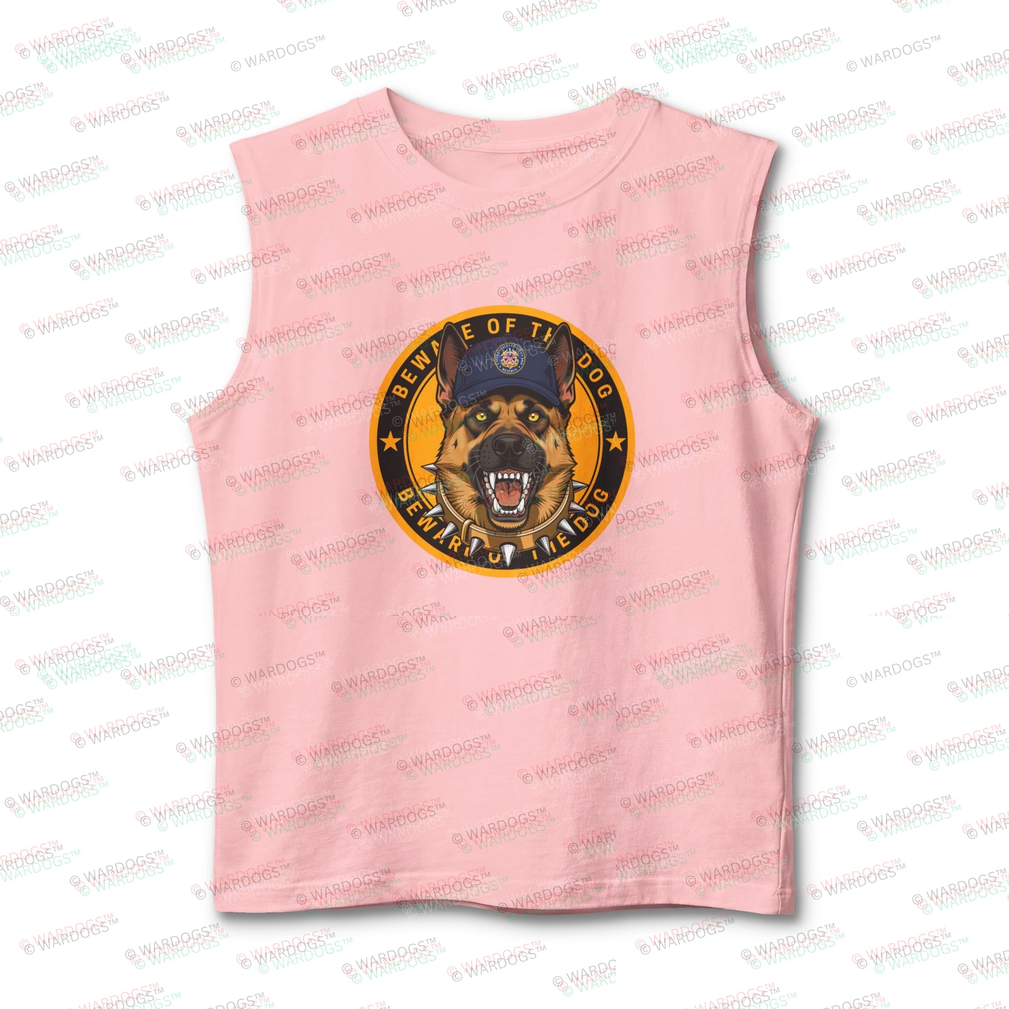 US Coast Guard Muscle Tank — "Beware The Dog" Military Patch Style - Image 10