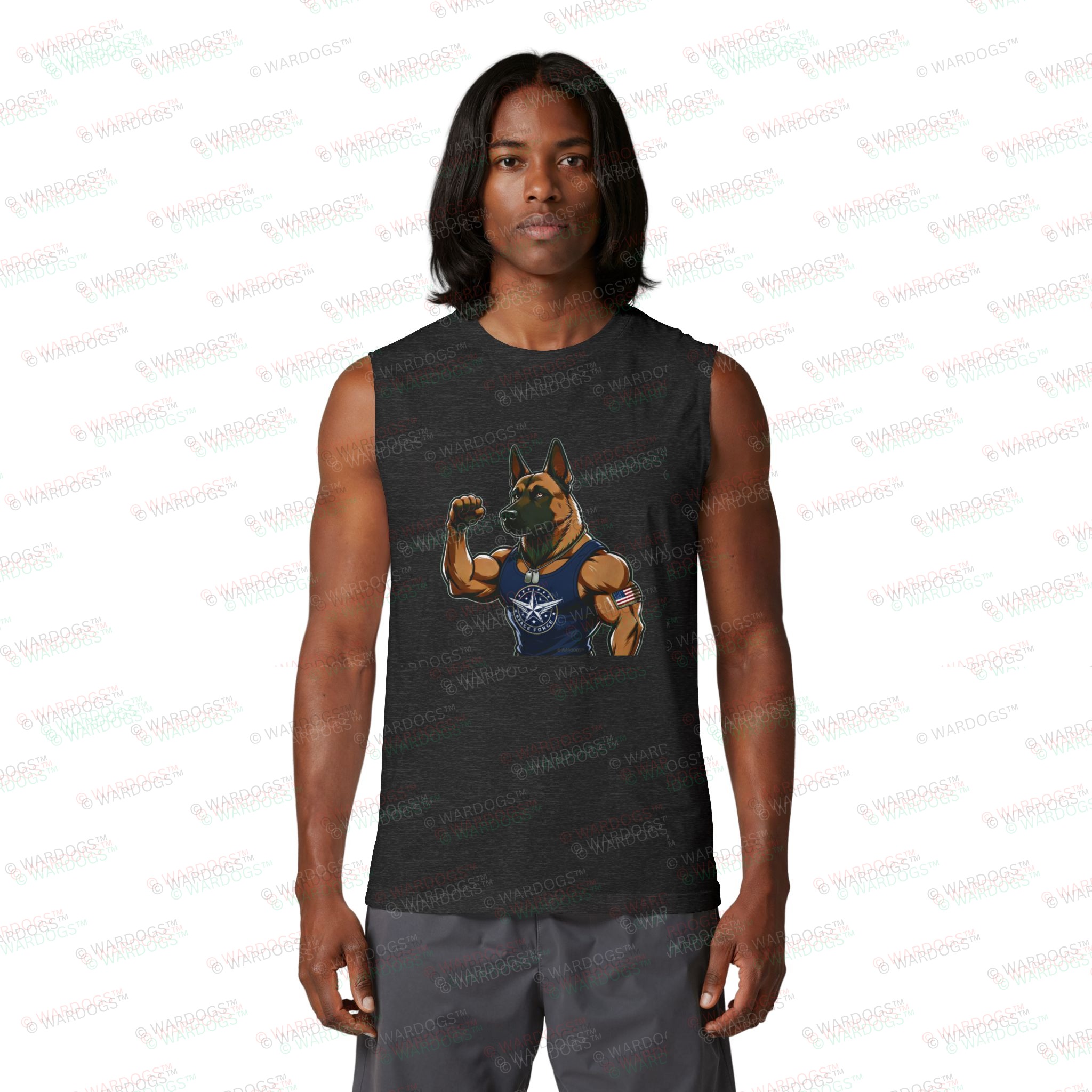 US Space Force Muscle Tank Top - "NO PAIN" - Image 2