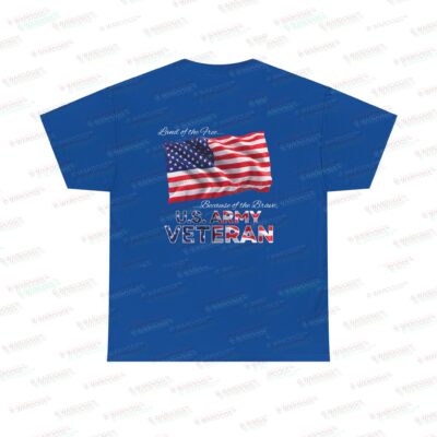 U.S. Army Veteran T‑Shirt — American Flag Tribute Tee – White Text