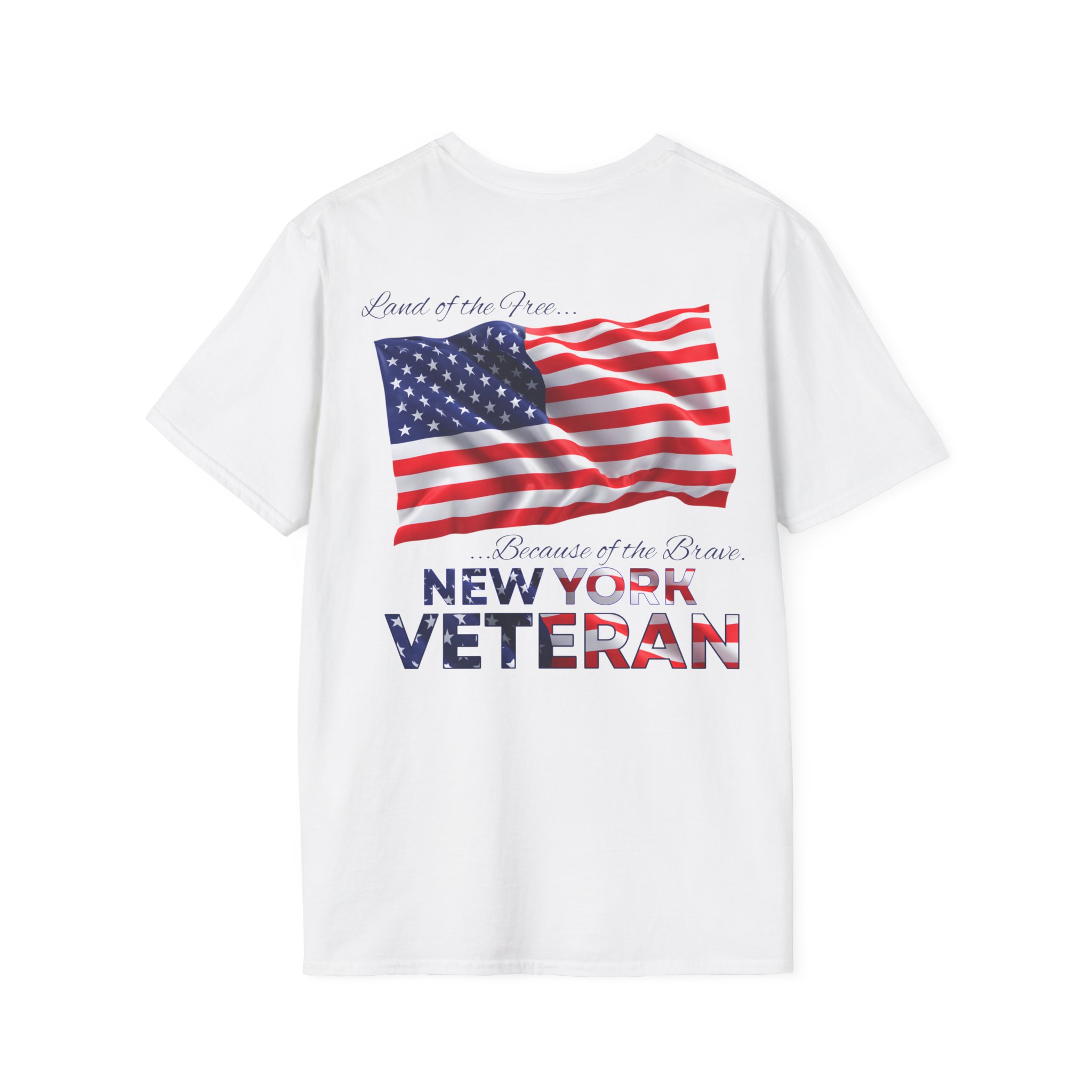 New York Veteran T-Shirt — Home of the Brave American Flag Memorial Tee - Image 9