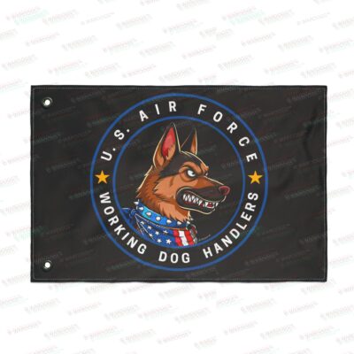 U.S. Air Force Working Dog Handlers Flag — Double-Sided Military K9 Tribute