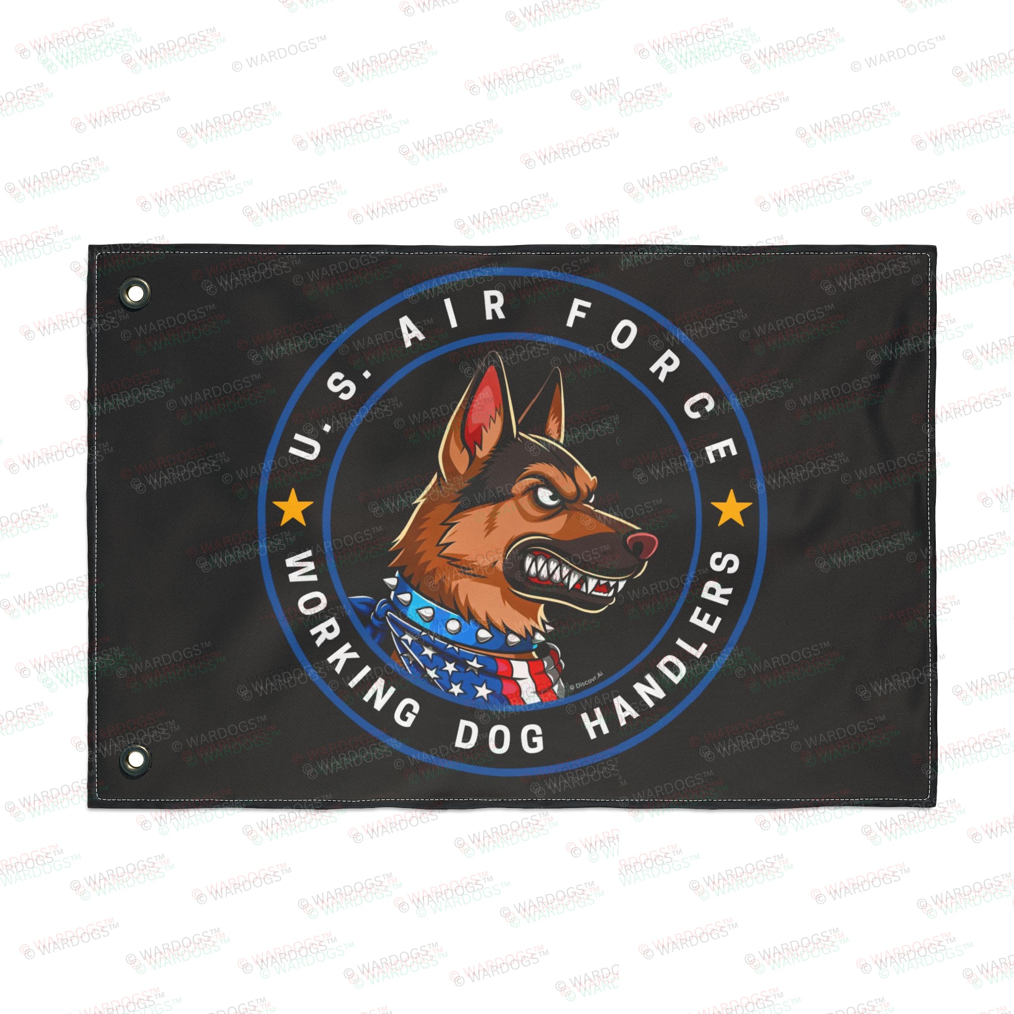 U.S. Air Force Working Dog Handlers Flag — Double-Sided Military K9 Tribute
