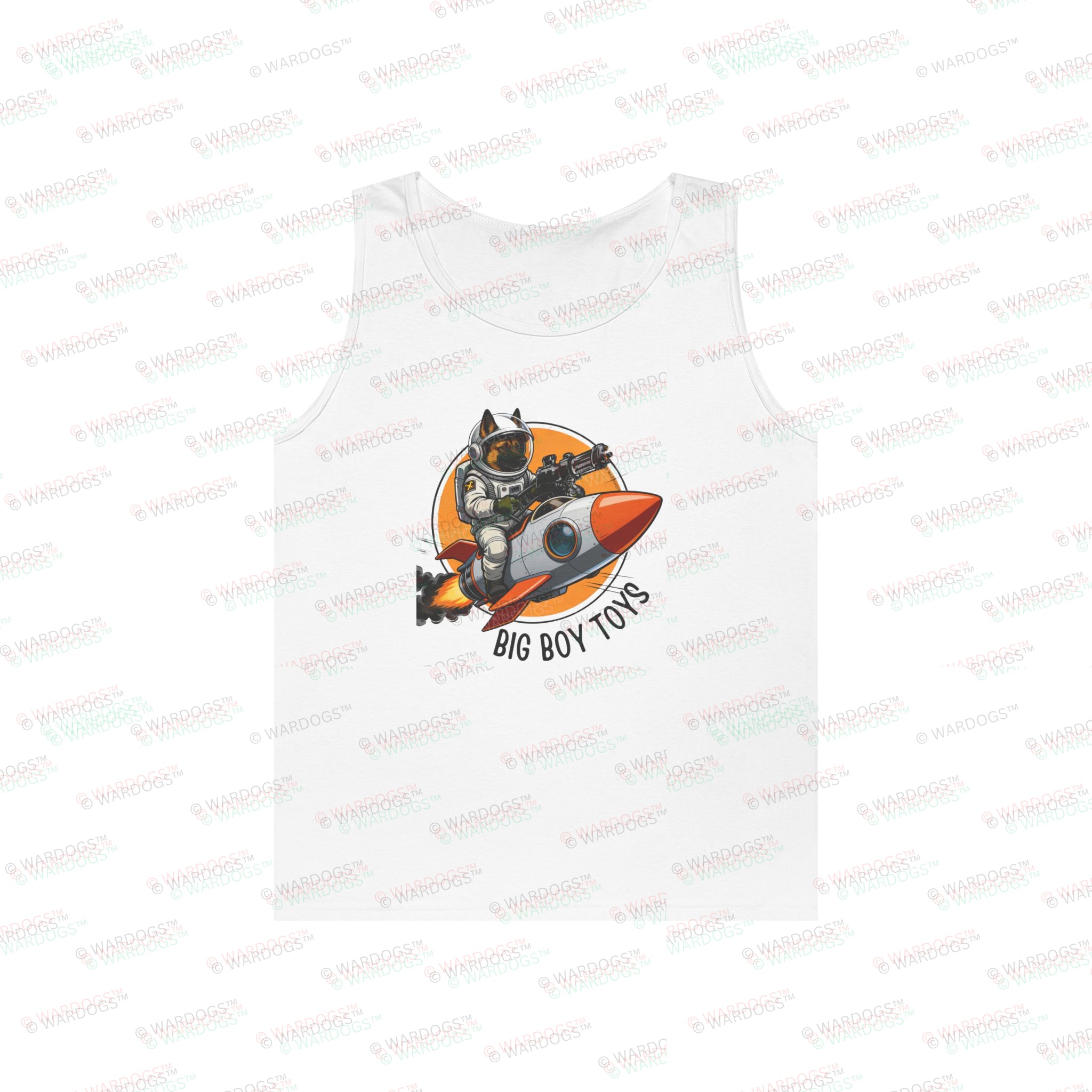 USSF "Big Boy Toys" — Astronaut Rocketship Graphic Tank - black text - Image 4
