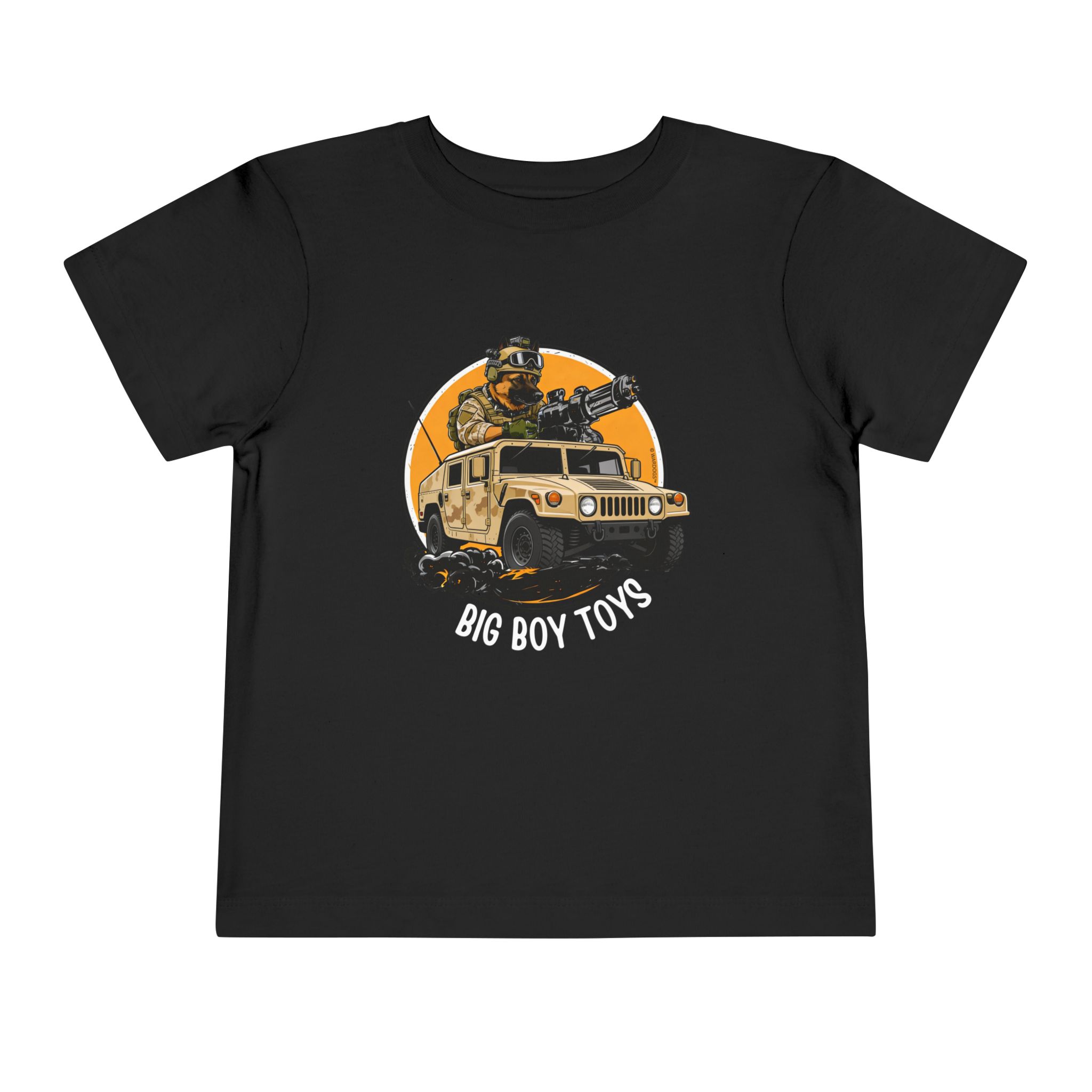 Toddlers' Adventure Tee — "Big Boy Toys" U.S. Marines Humvee & Driver Graphic - Image 5