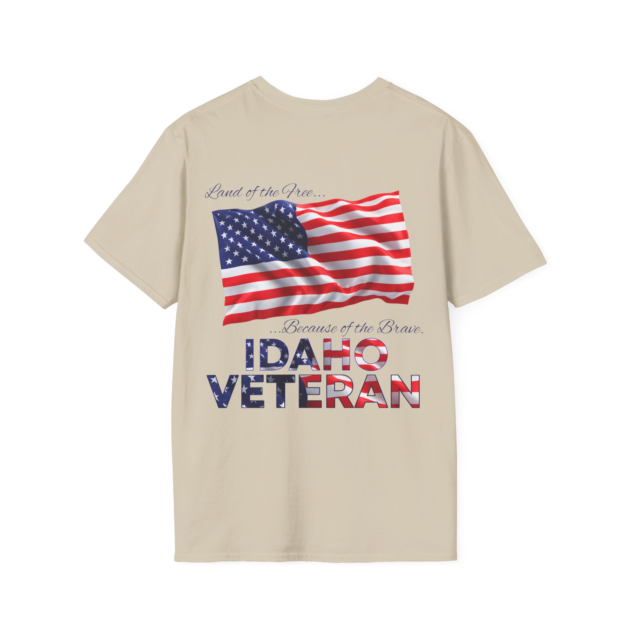 Idaho Veteran T-Shirt — Proud American Flag Military Tribute - Image 21