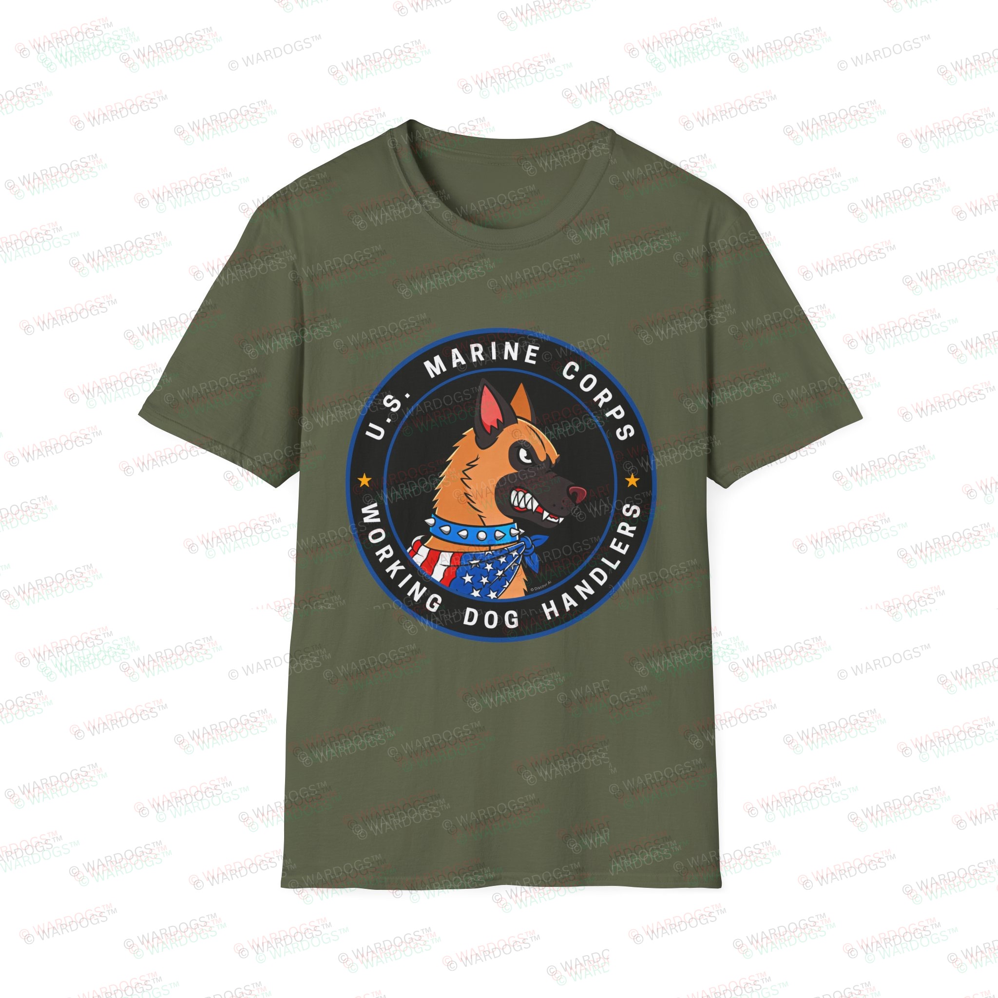 U.S. Marine Corps Working Dog Handlers T-Shirt - Image 4