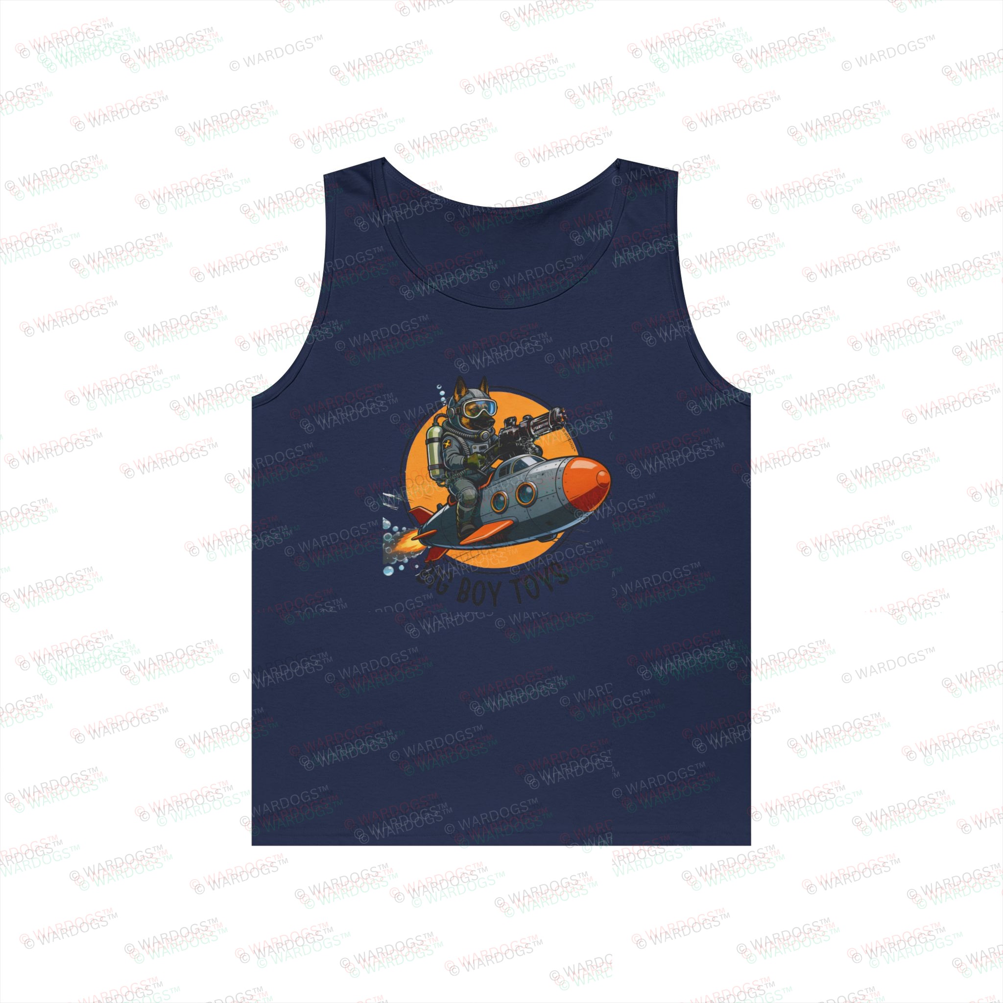 US Navy — 'Big Boy Toys' Submarine Graphic Muscle Tank - black text - Image 6