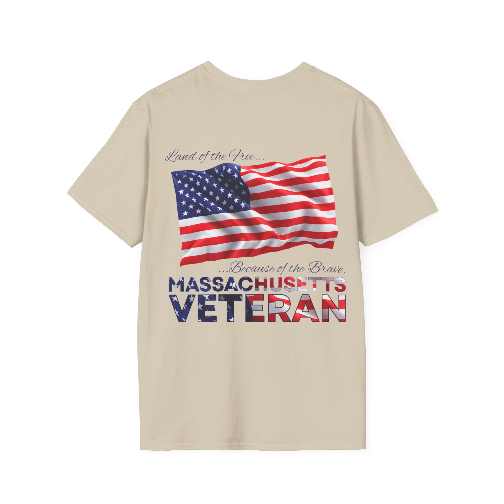 Massachusetts Veteran T-Shirt — Proud American Flag Military Tribute - Image 13