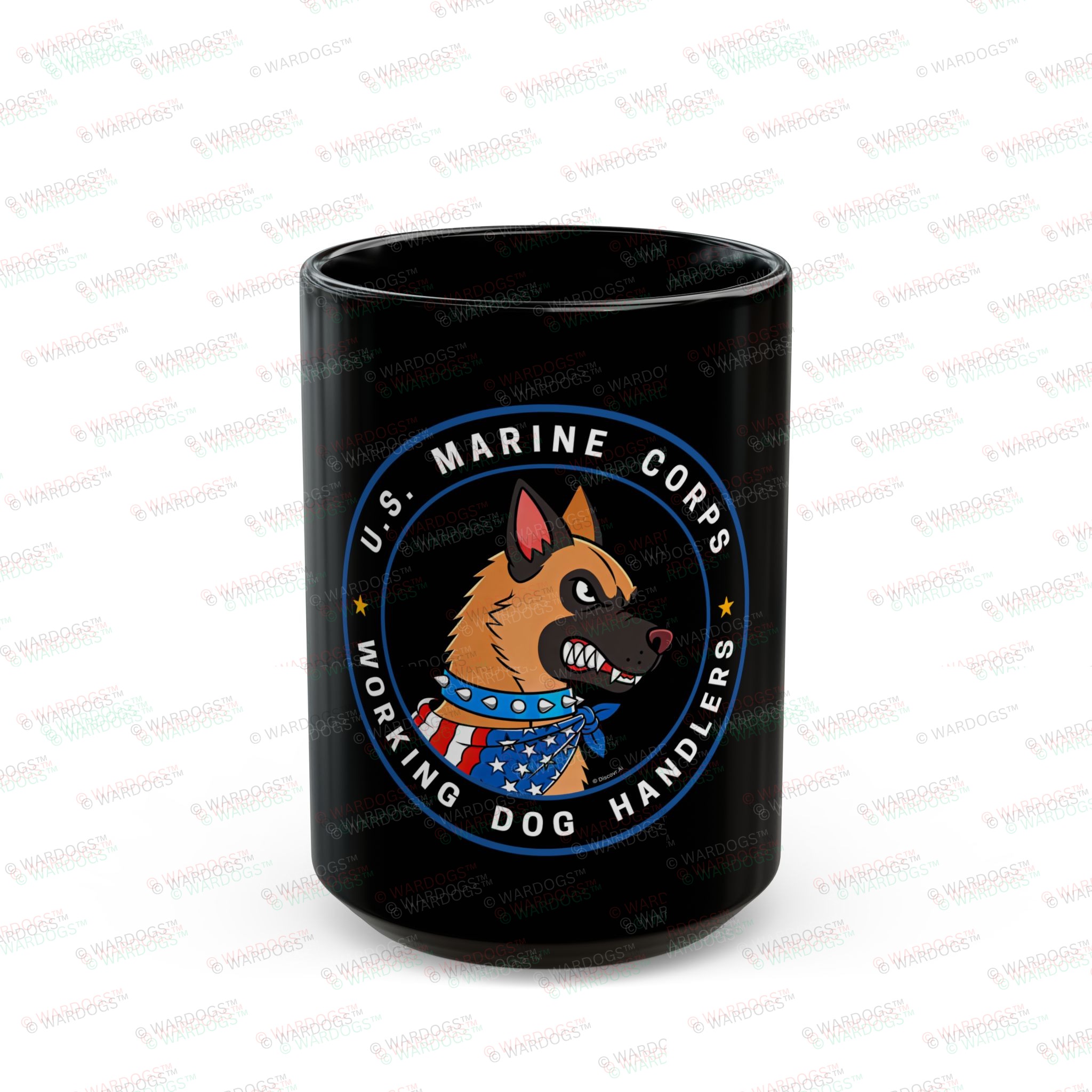 Military Working Dogs Black Ceramic Mug — U.S. Marine Corps (11oz/15oz) - Image 5