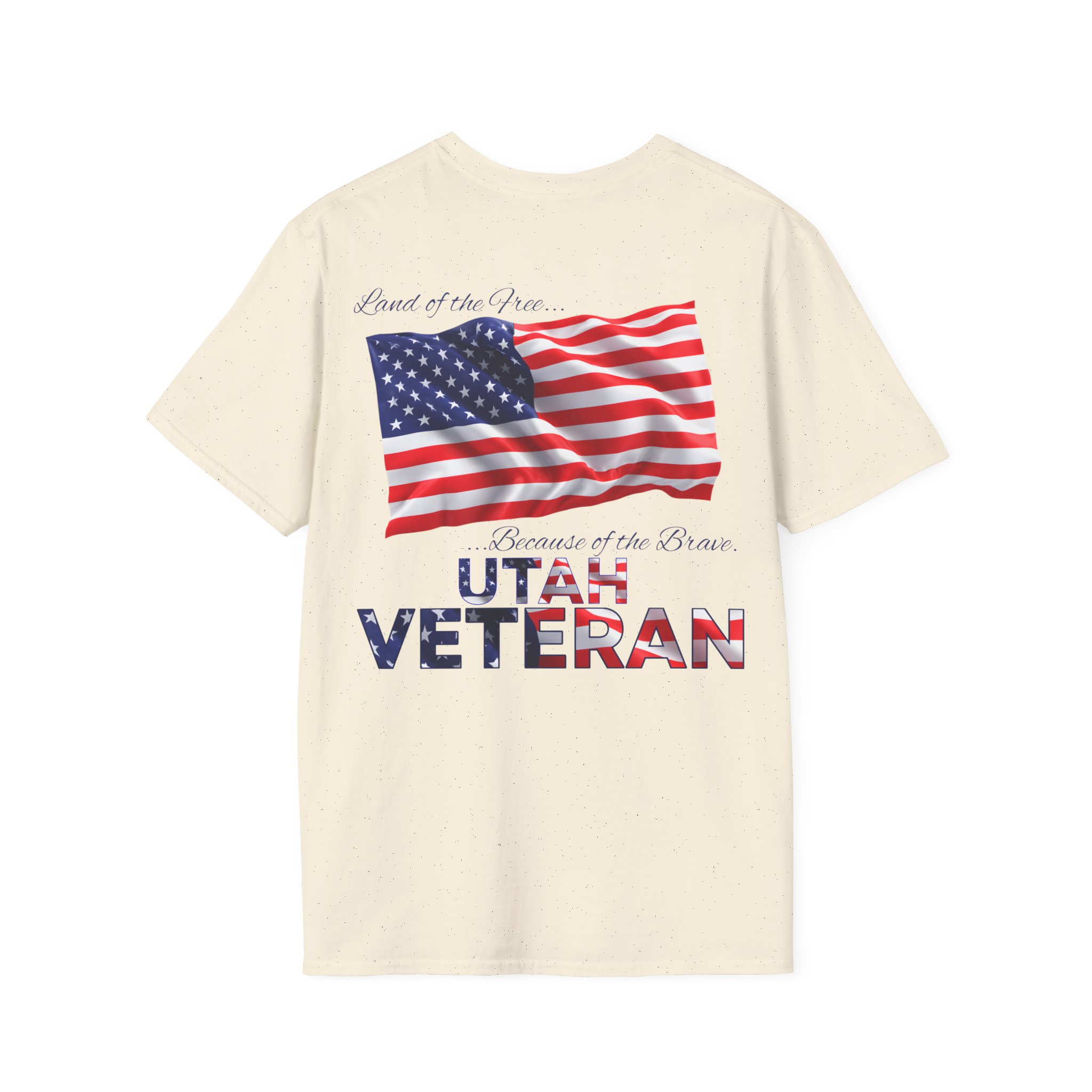 Utah Veteran T-Shirt — Home of the Brave American Flag Memorial Tee - Image 6