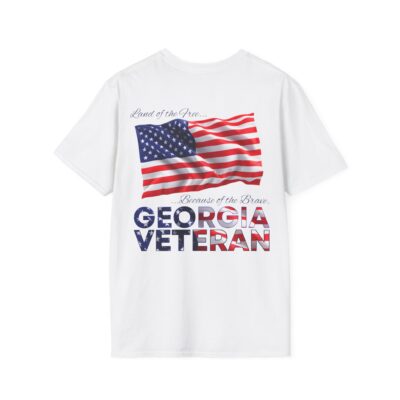 Georgia Veteran T-Shirt — Home of the Brave American Flag Memorial Tee