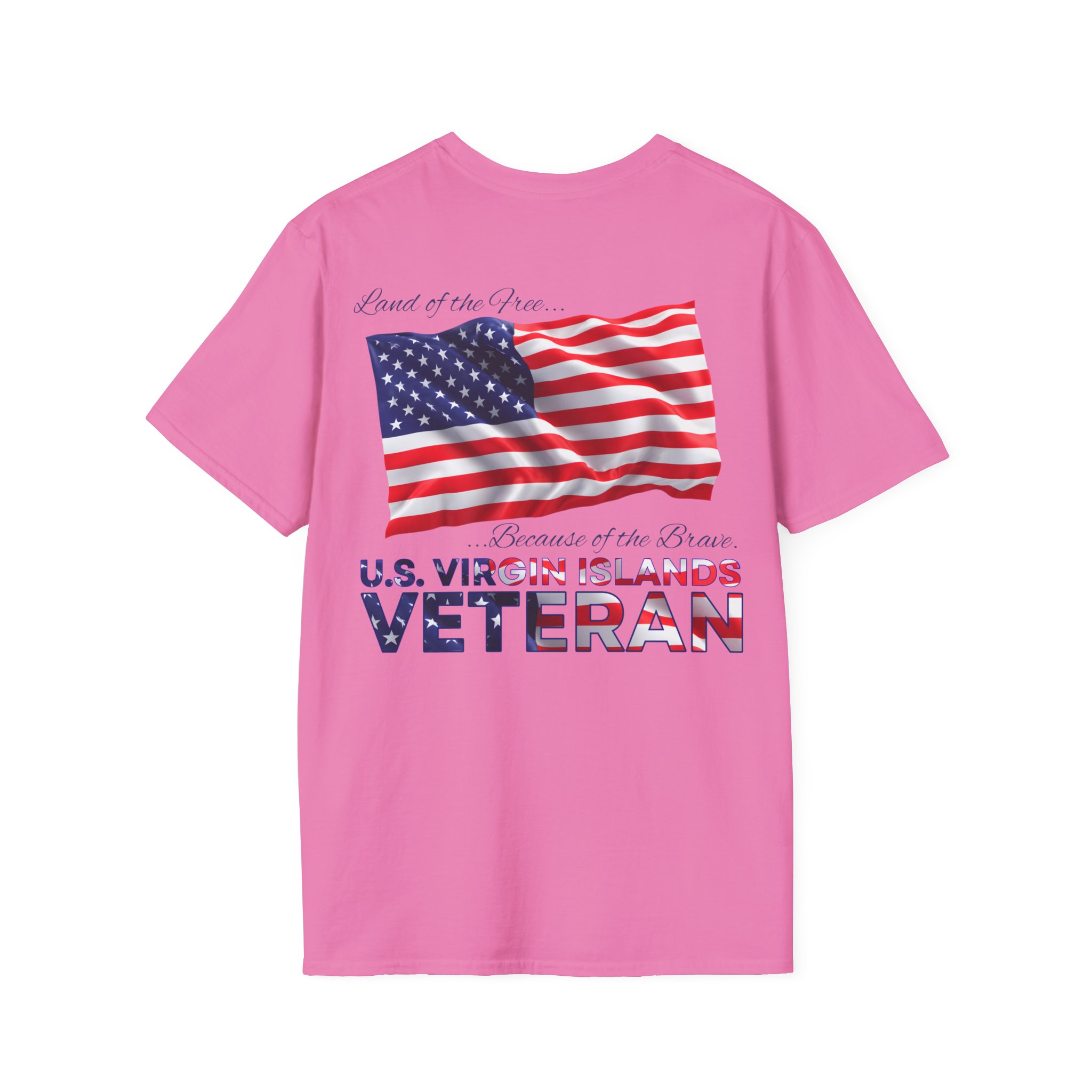 U.S. Virgin Islands Veteran T-Shirt — Home of the Brave American Flag Memorial Tee - Image 6