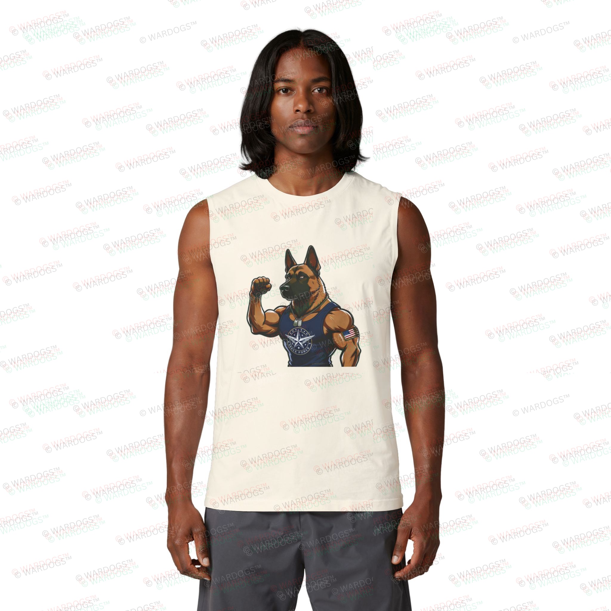 US Space Force Muscle Tank Top - "NO PAIN" - Image 5