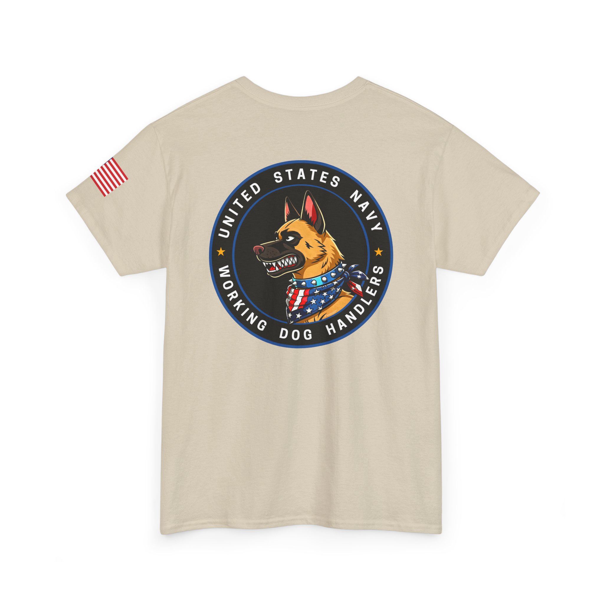 U.S. Navy Working Dog Handlers T‑Shirt — K9 Patch Tee