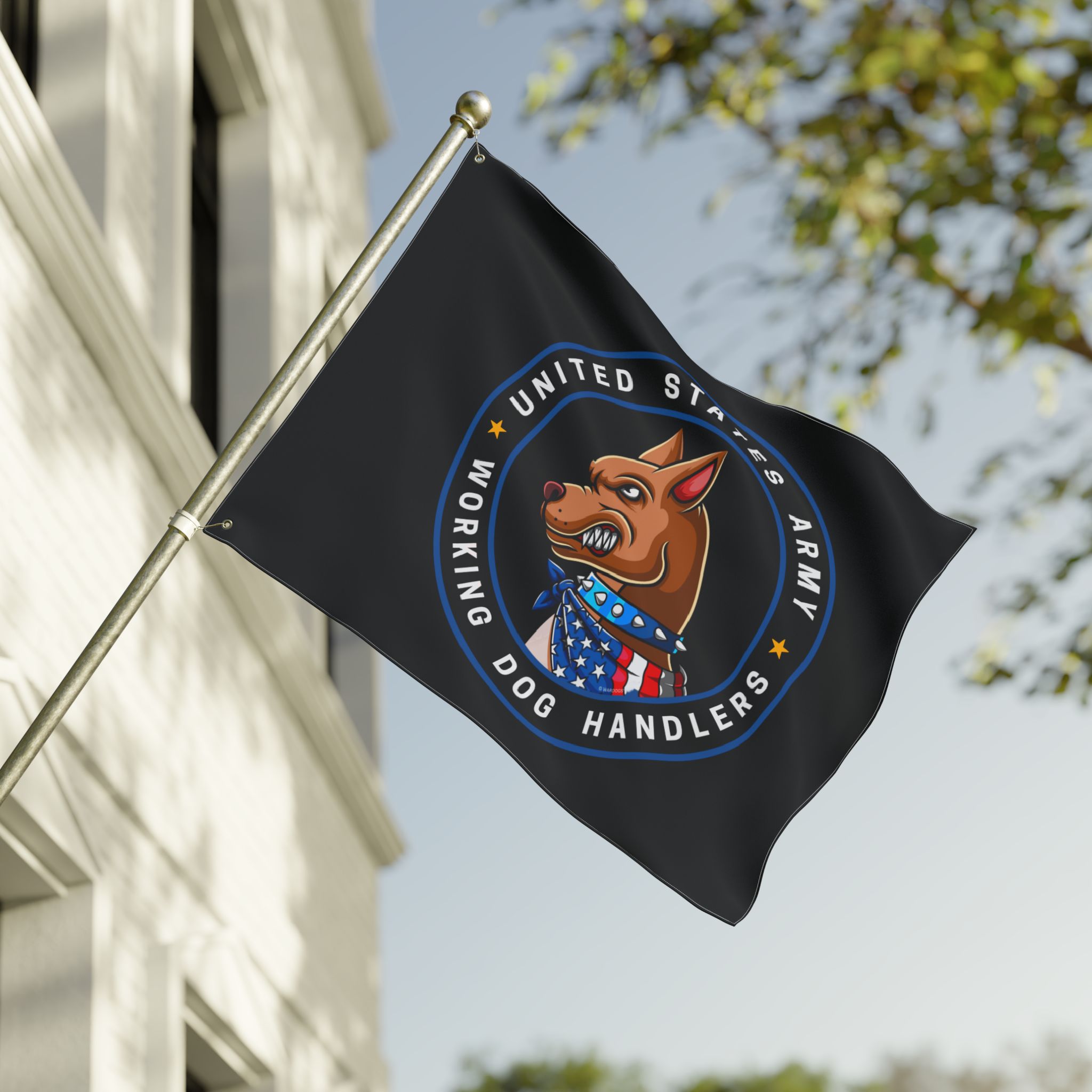 United States Army Working Dog Handlers Flag — Double-Sided Military K9 Banner - Image 7