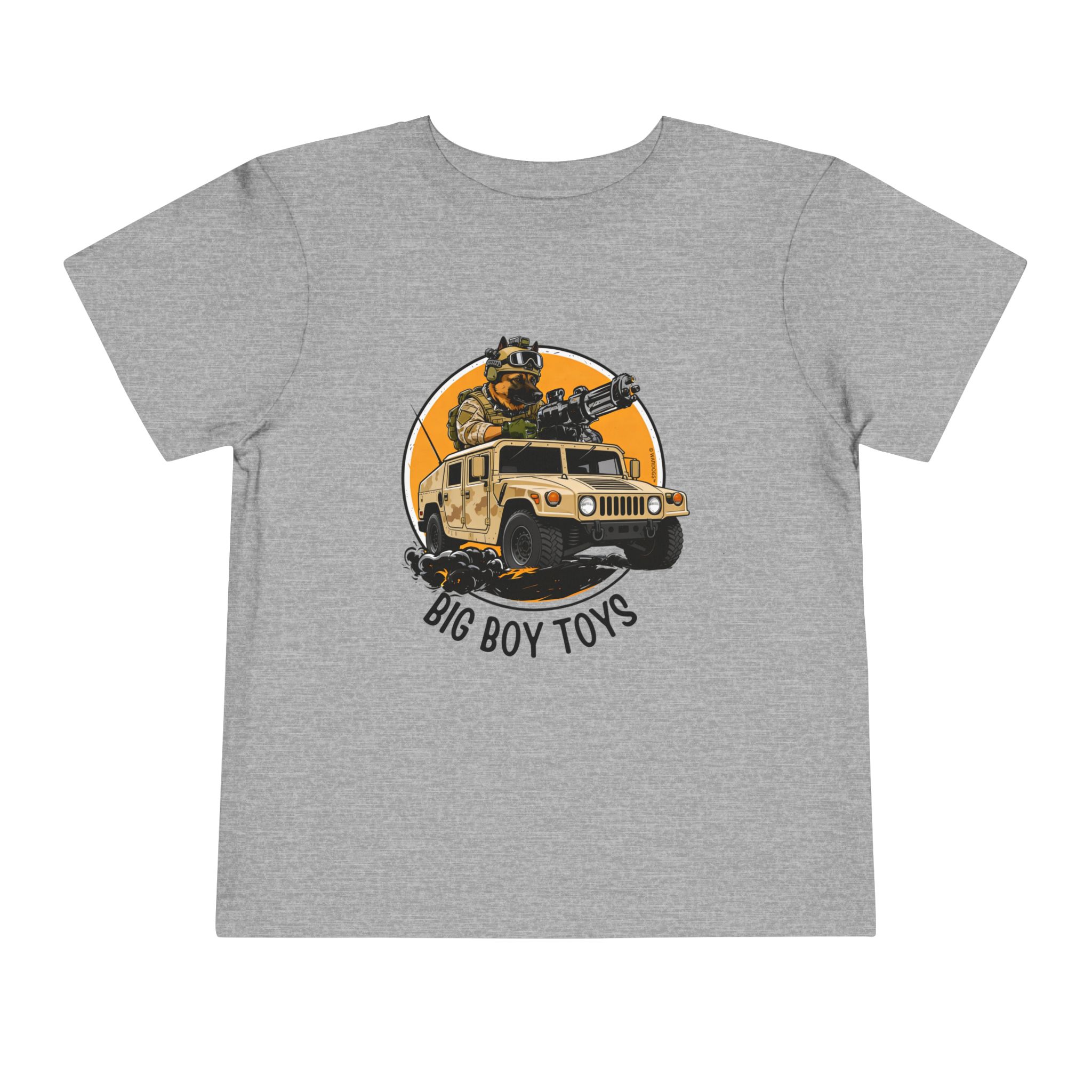 Toddlers' Adventure Tee — "Big Boy Toys" U.S. Marines Humvee & Driver Graphic - Image 9