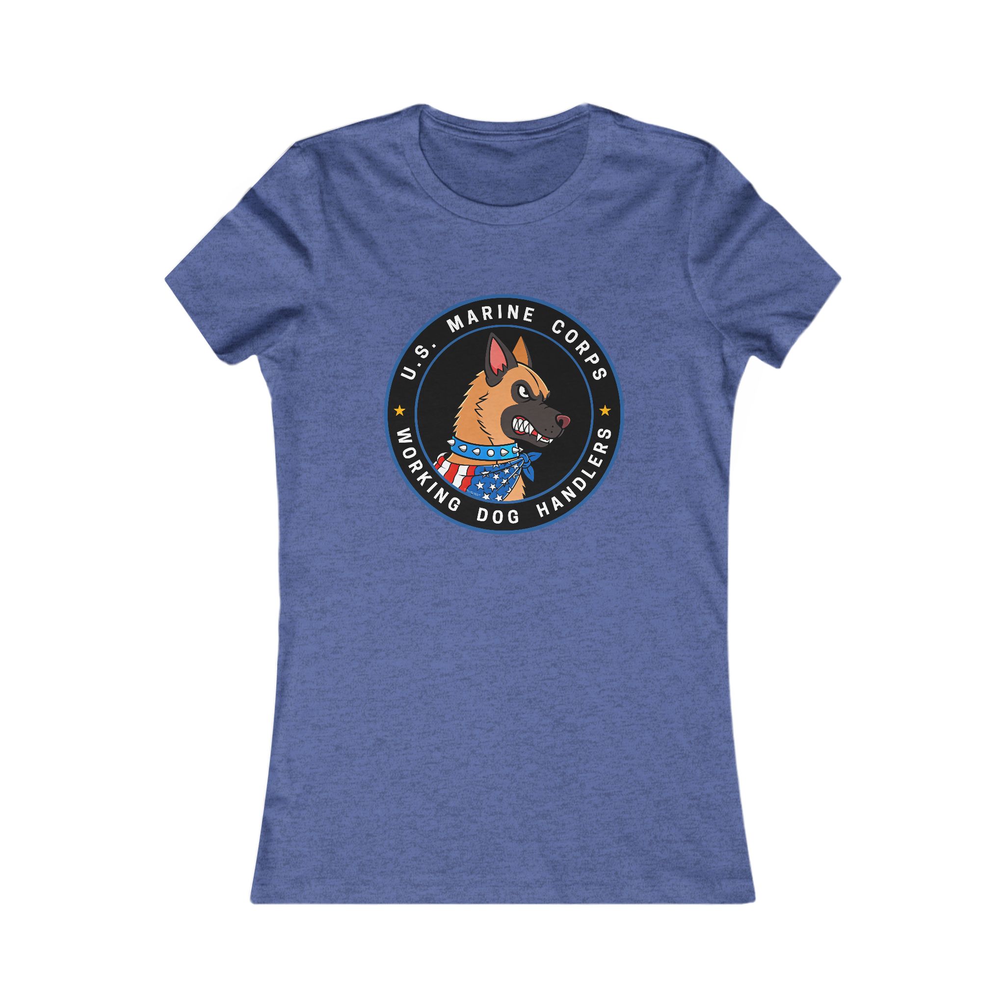U.S. Marine Corps K9 Handler Tee — Women's Working Dog Emblem Shirt - Image 19