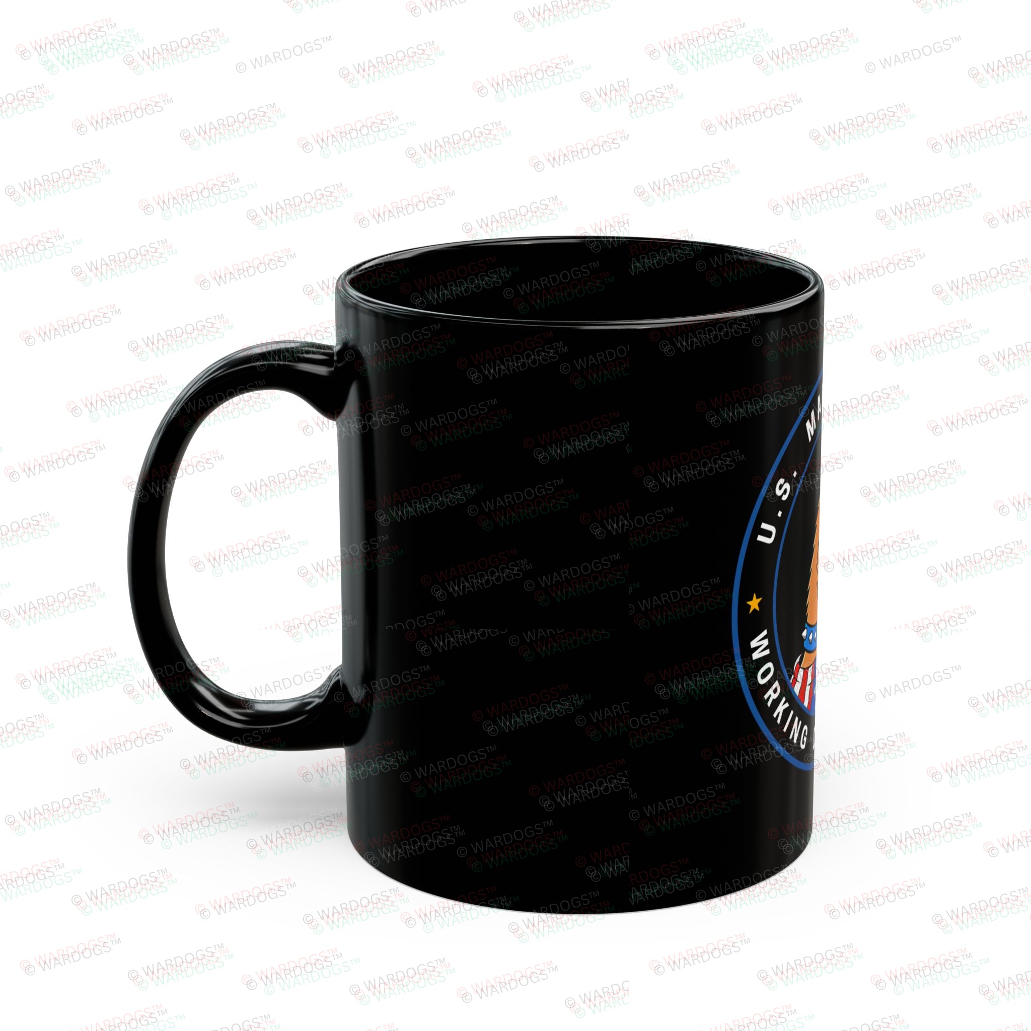 Military Working Dogs Black Ceramic Mug — U.S. Marine Corps (11oz/15oz) - Image 3