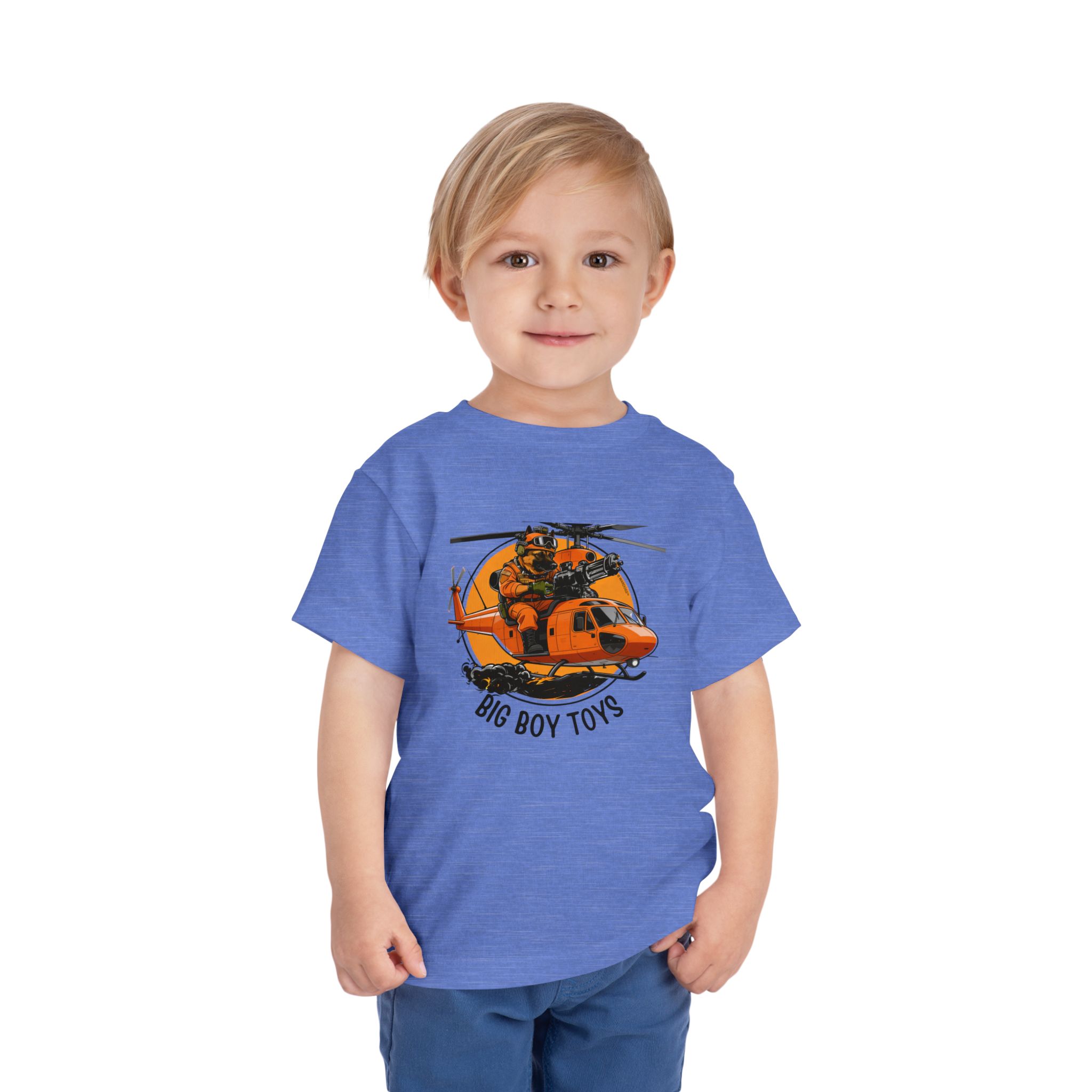 Toddler Helicopter Rescue Tee — Orange Rescue Coast Guard Chopper Graphic - Image 19