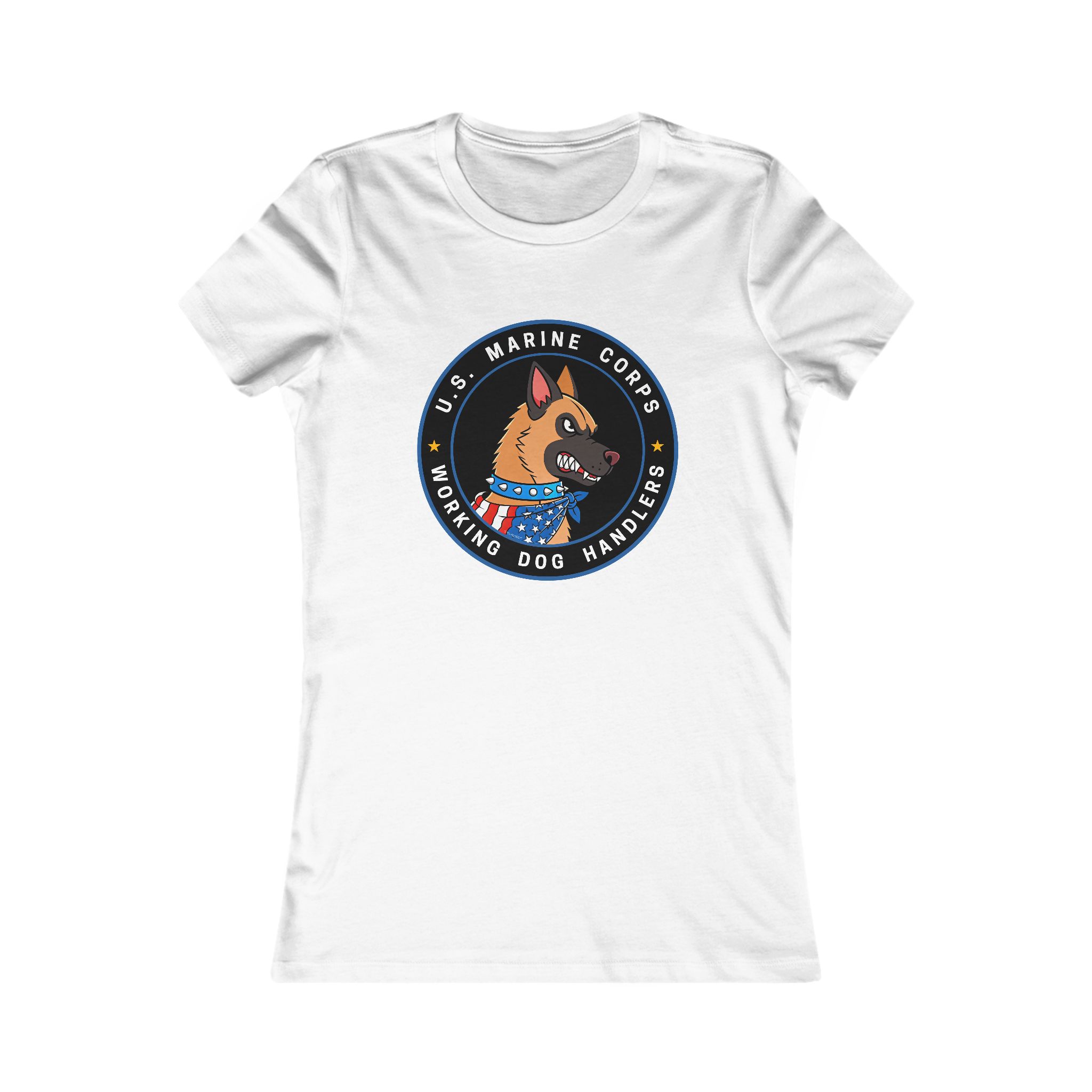U.S. Marine Corps K9 Handler Tee — Women's Working Dog Emblem Shirt - Image 3