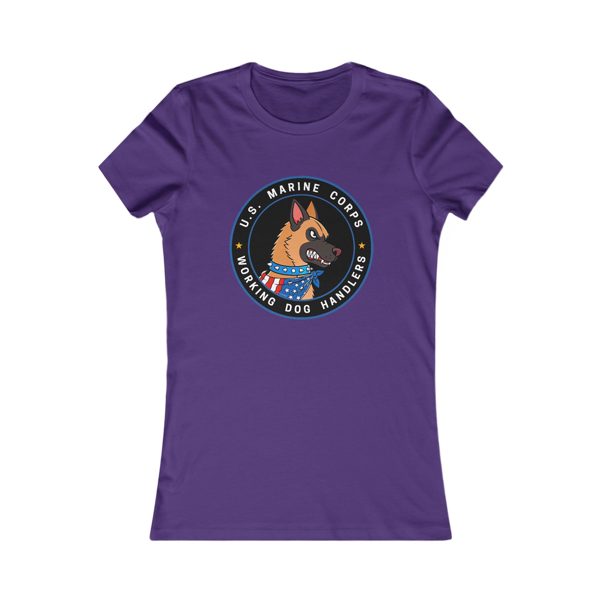 U.S. Marine Corps K9 Handler Tee — Women's Working Dog Emblem Shirt - Image 25