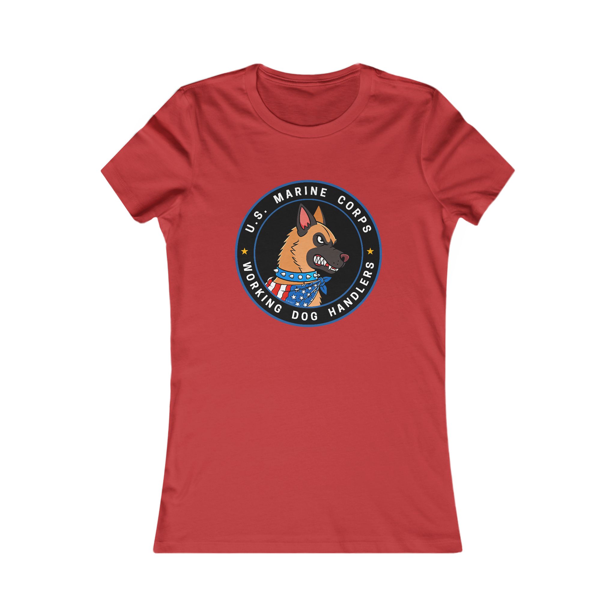 U.S. Marine Corps K9 Handler Tee — Women's Working Dog Emblem Shirt - Image 29