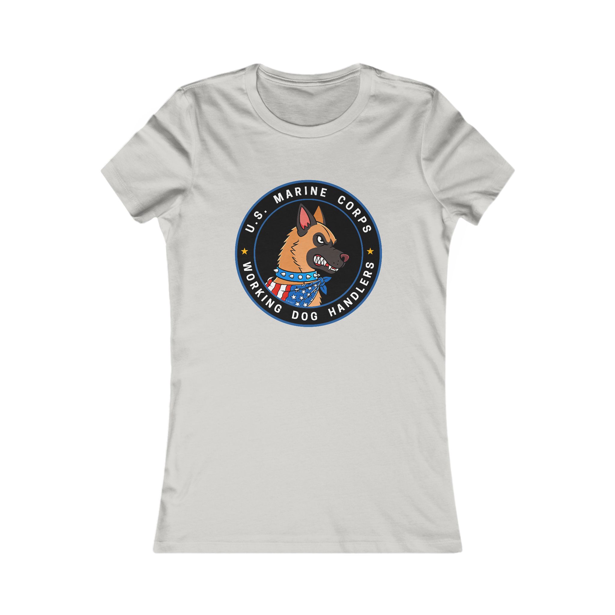 U.S. Marine Corps K9 Handler Tee — Women's Working Dog Emblem Shirt - Image 5