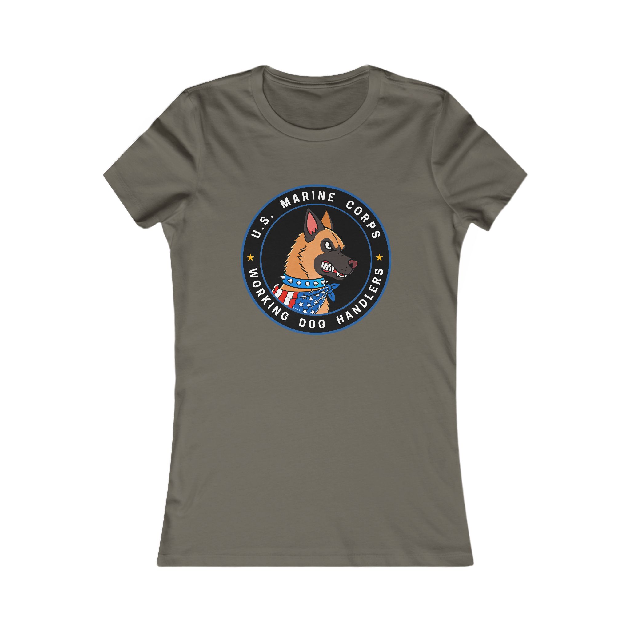 U.S. Marine Corps K9 Handler Tee — Women's Working Dog Emblem Shirt - Image 9