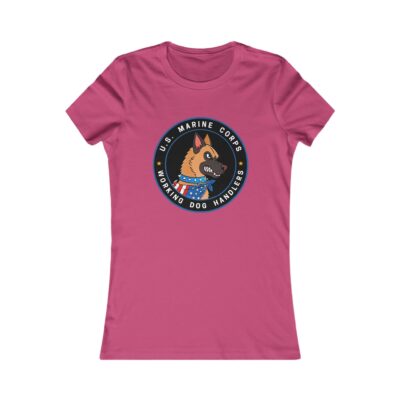 U.S. Marine Corps K9 Handler Tee — Women’s Working Dog Emblem Shirt