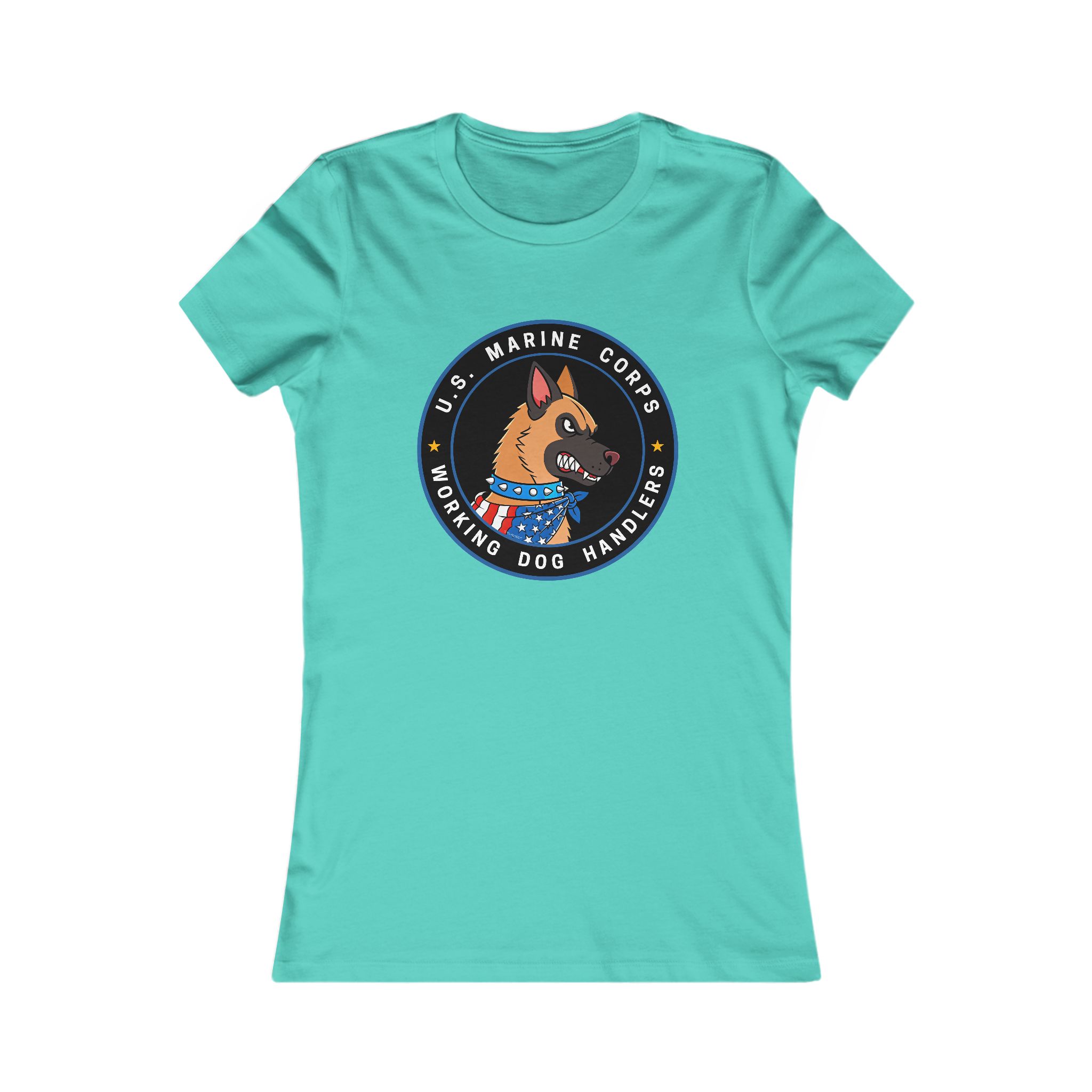 U.S. Marine Corps K9 Handler Tee — Women's Working Dog Emblem Shirt - Image 11