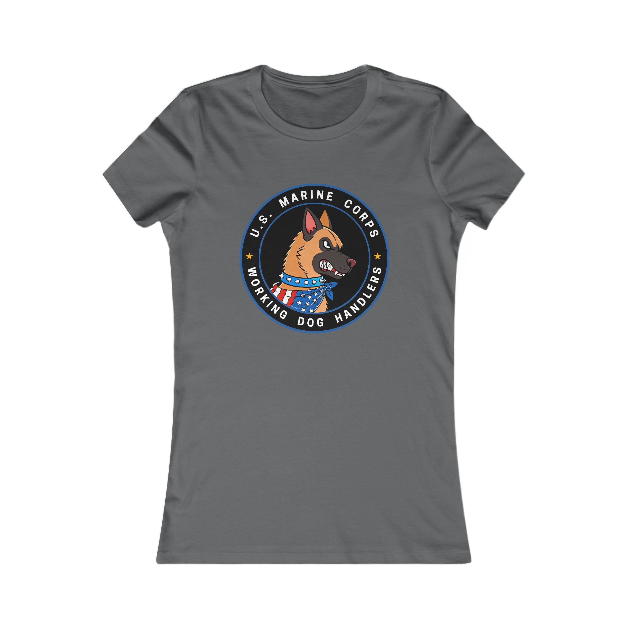U.S. Marine Corps K9 Handler Tee — Women's Working Dog Emblem Shirt - Image 21