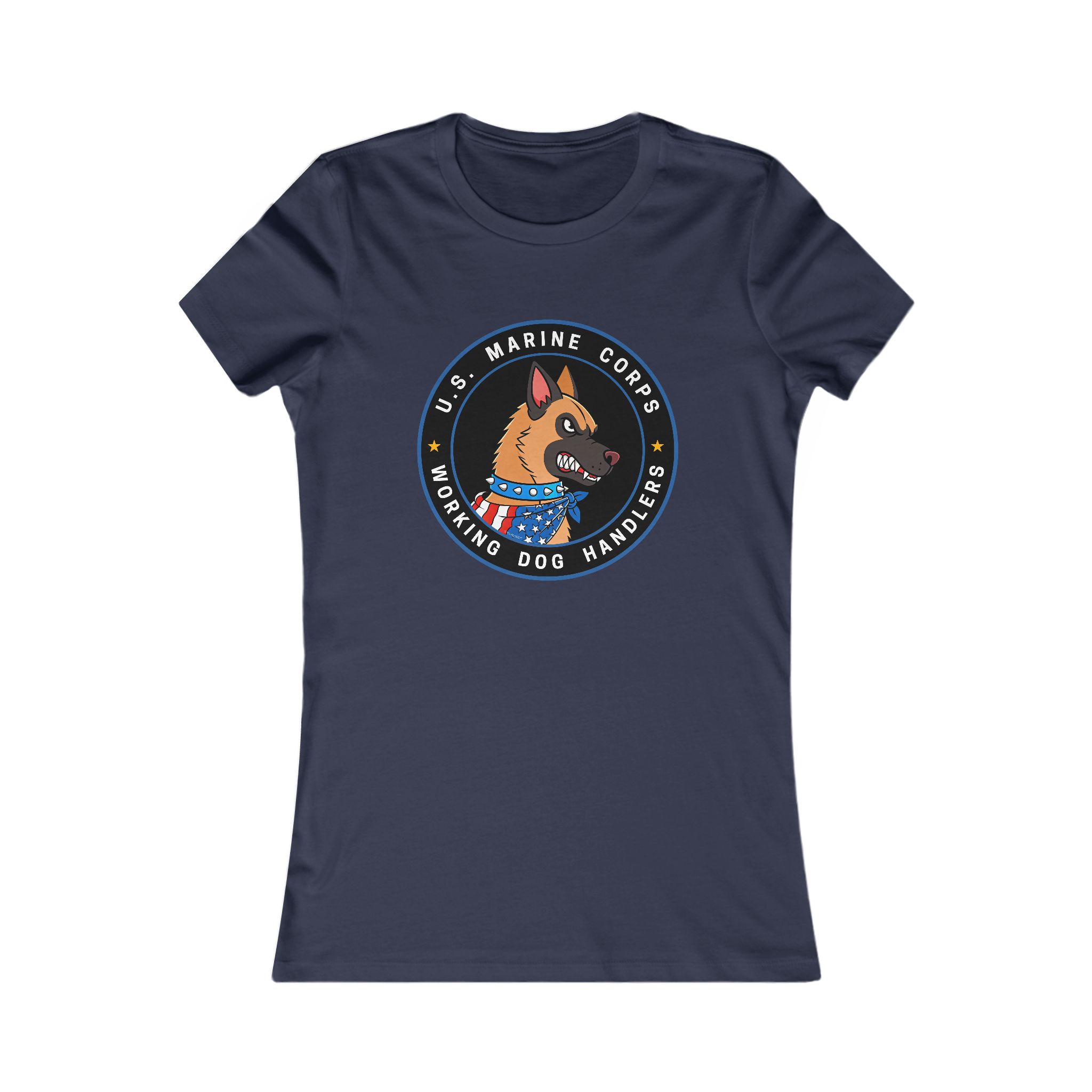 U.S. Marine Corps K9 Handler Tee — Women's Working Dog Emblem Shirt - Image 23