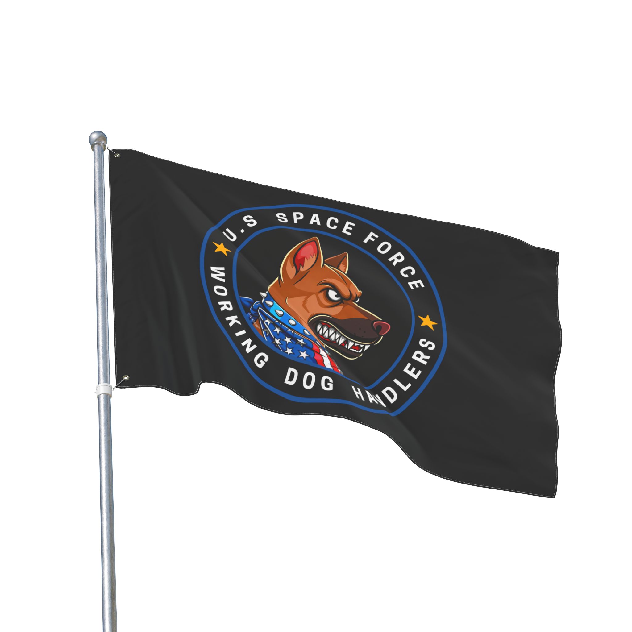 United States Space Force Dog Handlers Flag — Double-Sided Military K9 Banner - Image 8