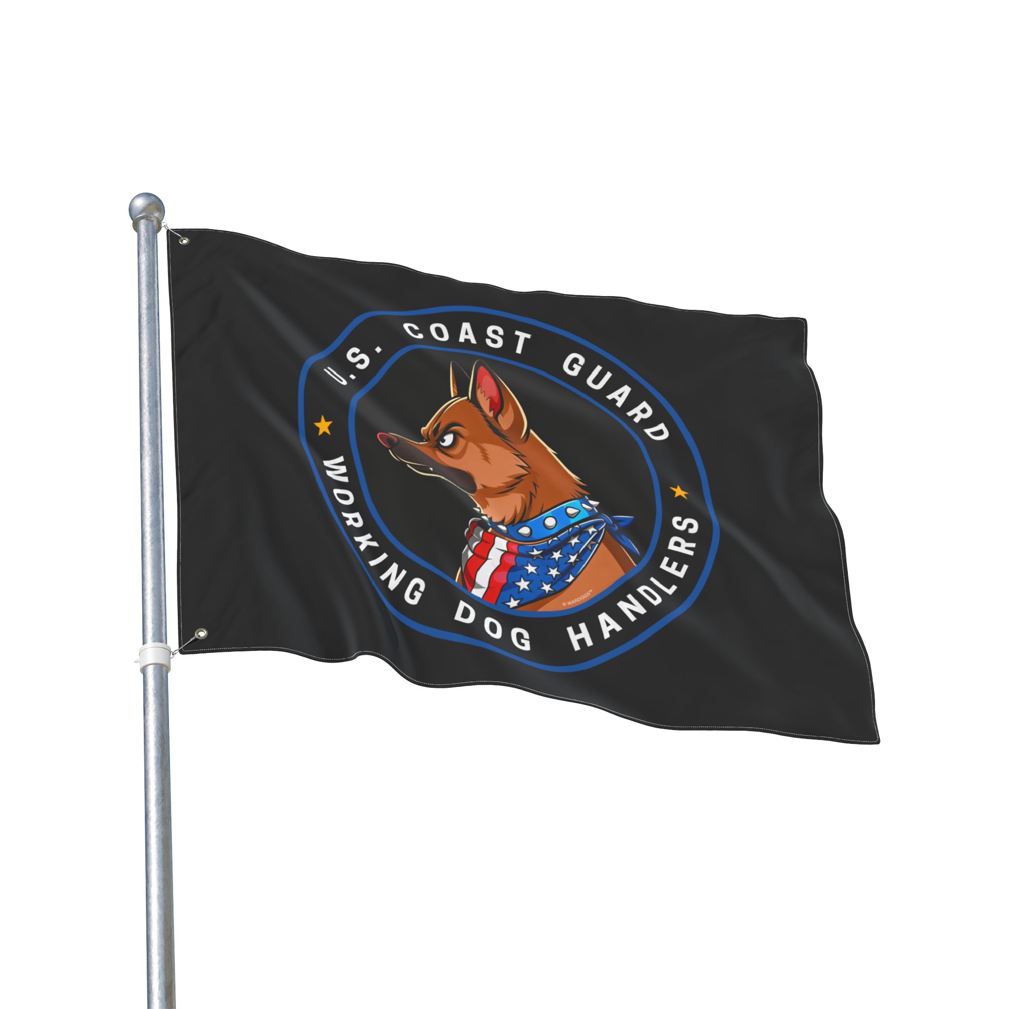 U.S. Coast Guard Working Dog Handlers Flag — Double-Sided Military K9 Banner - Image 6