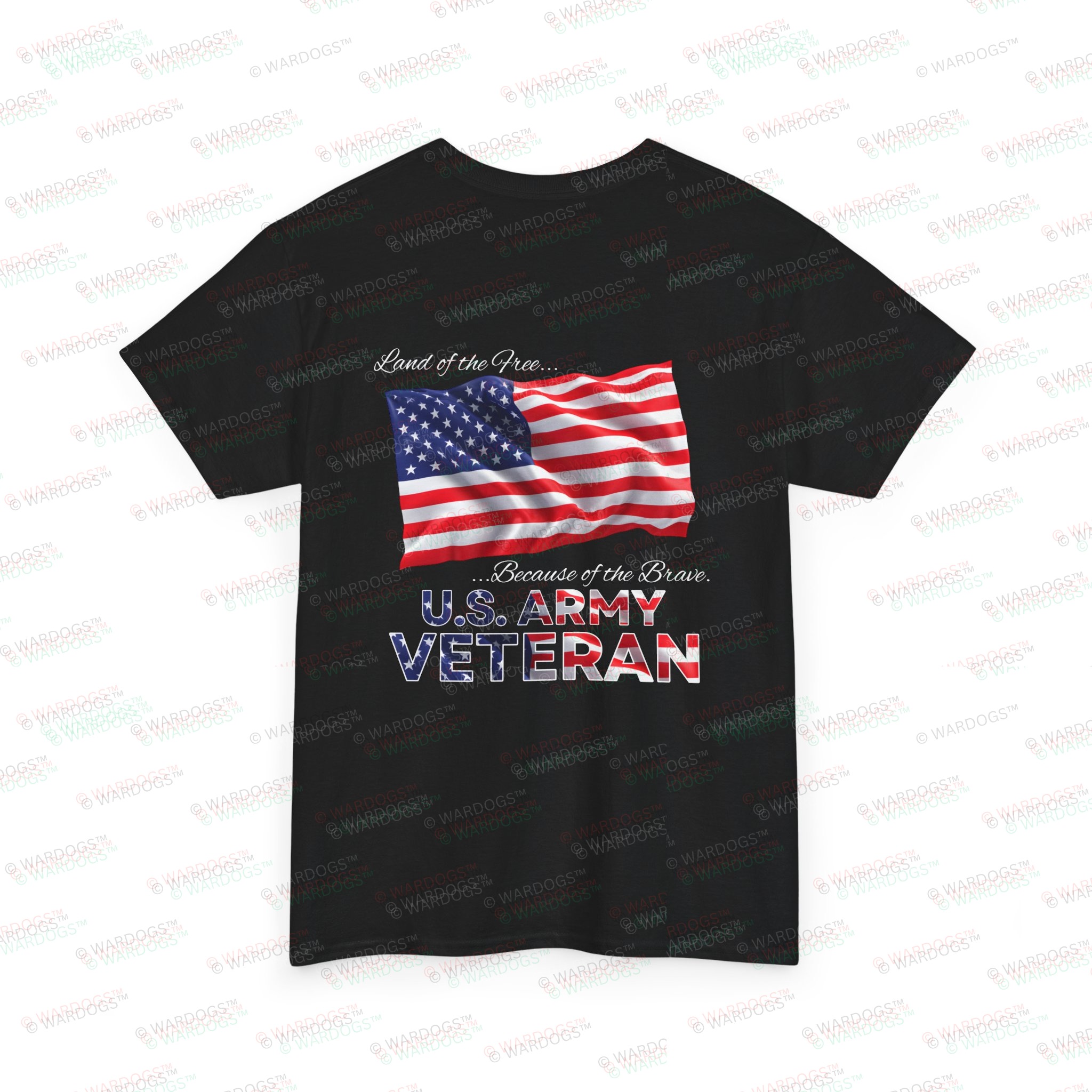 U.S. Army Veteran T‑Shirt — American Flag Tribute Tee - White Text - Image 8