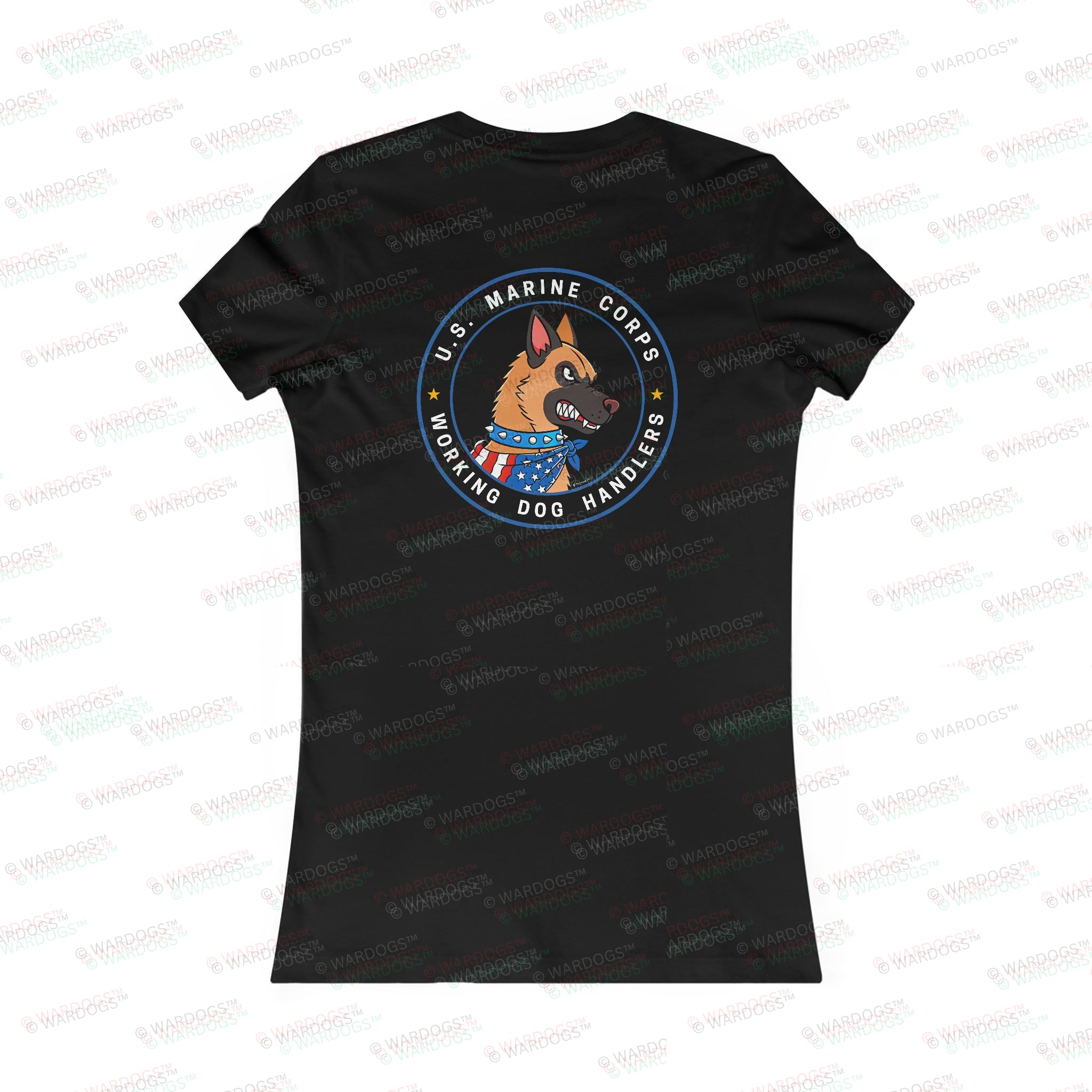 US MARINES K9 MALINOIS - Womens Tee - Image 4