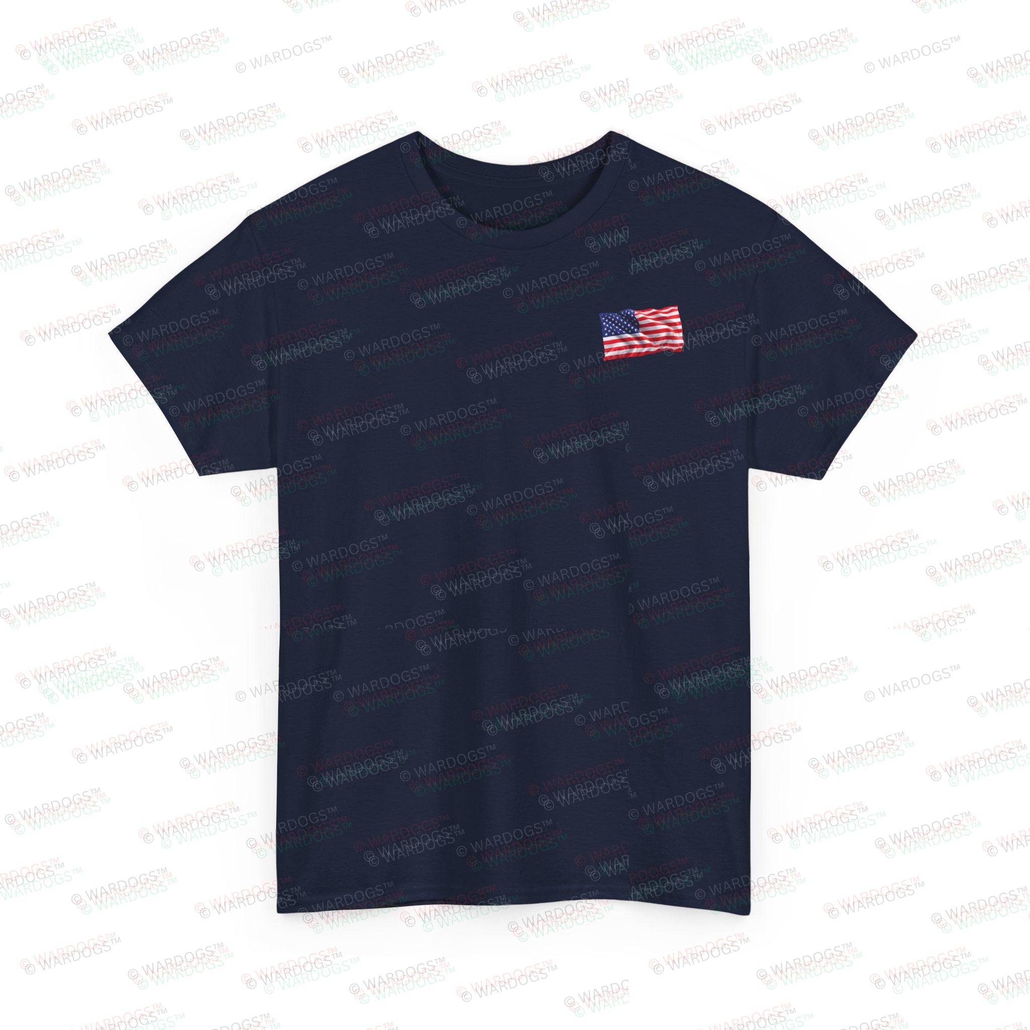 U.S. Navy Veteran T‑Shirt — American Flag Tribute Tee - White Text - Image 3