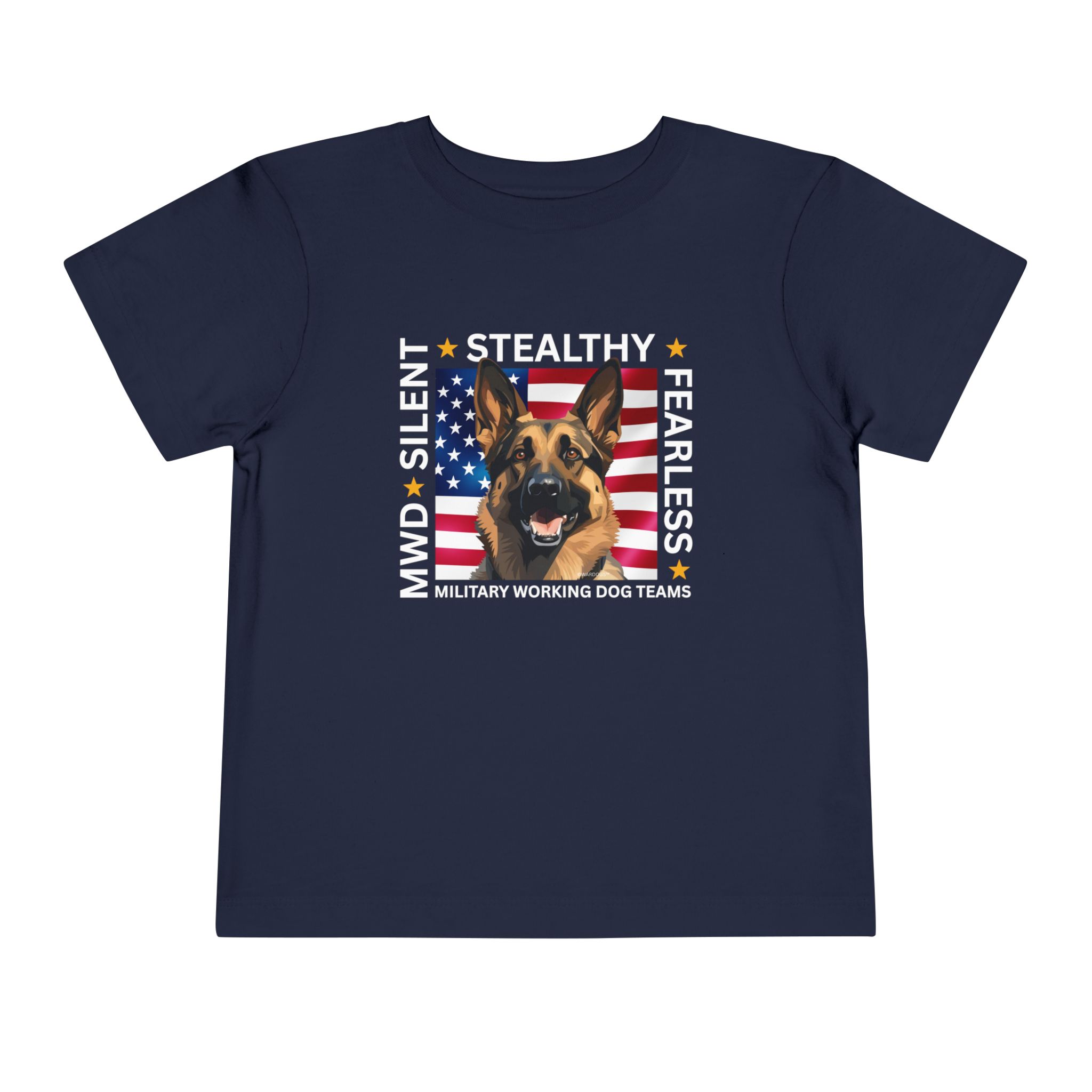 Patriotic German Shepherd Toddler Tee - USA Flag Puppy Kids Shirt - Image 16