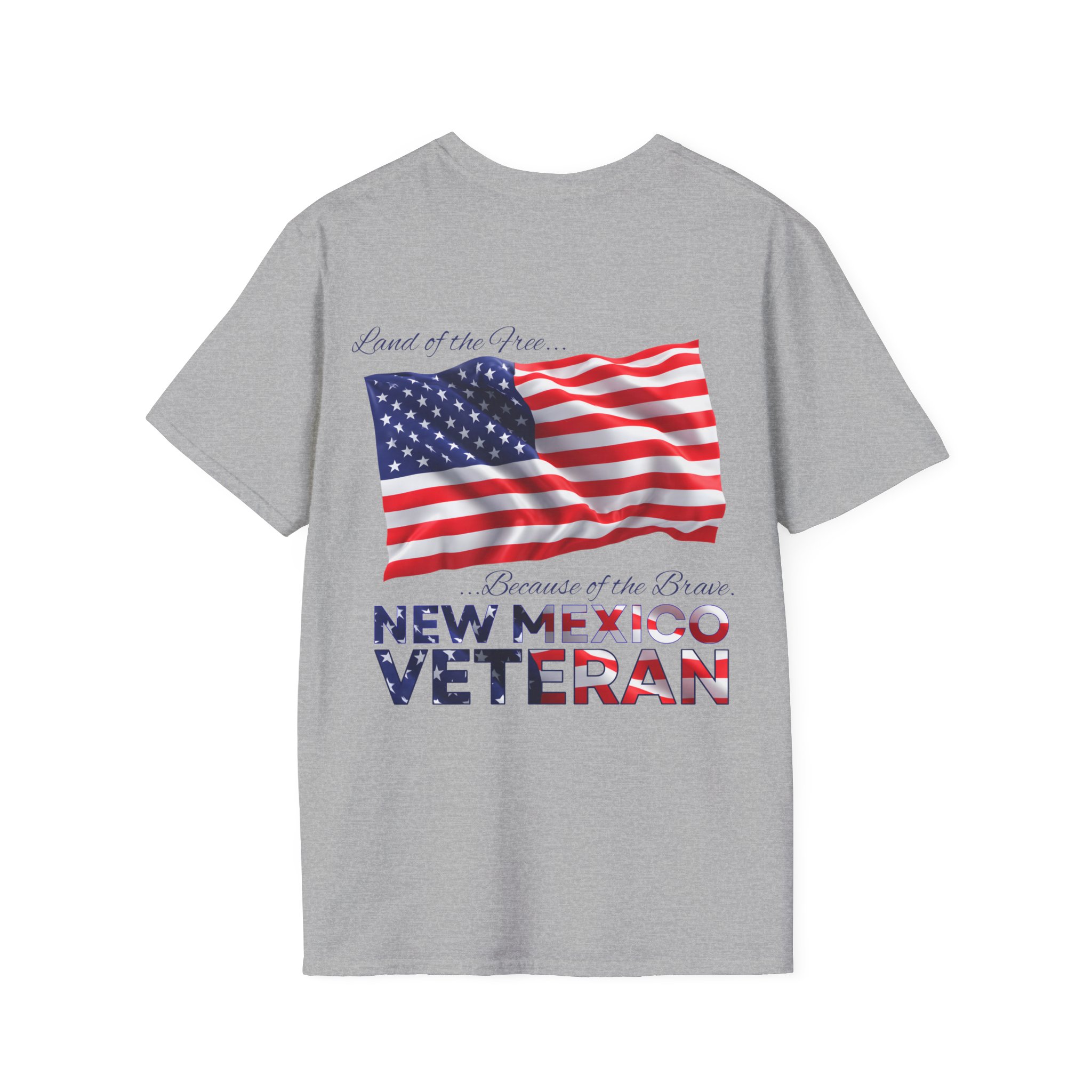 New Mexico Veteran T-Shirt — Home of the Brave American Flag Memorial Tee - Image 13