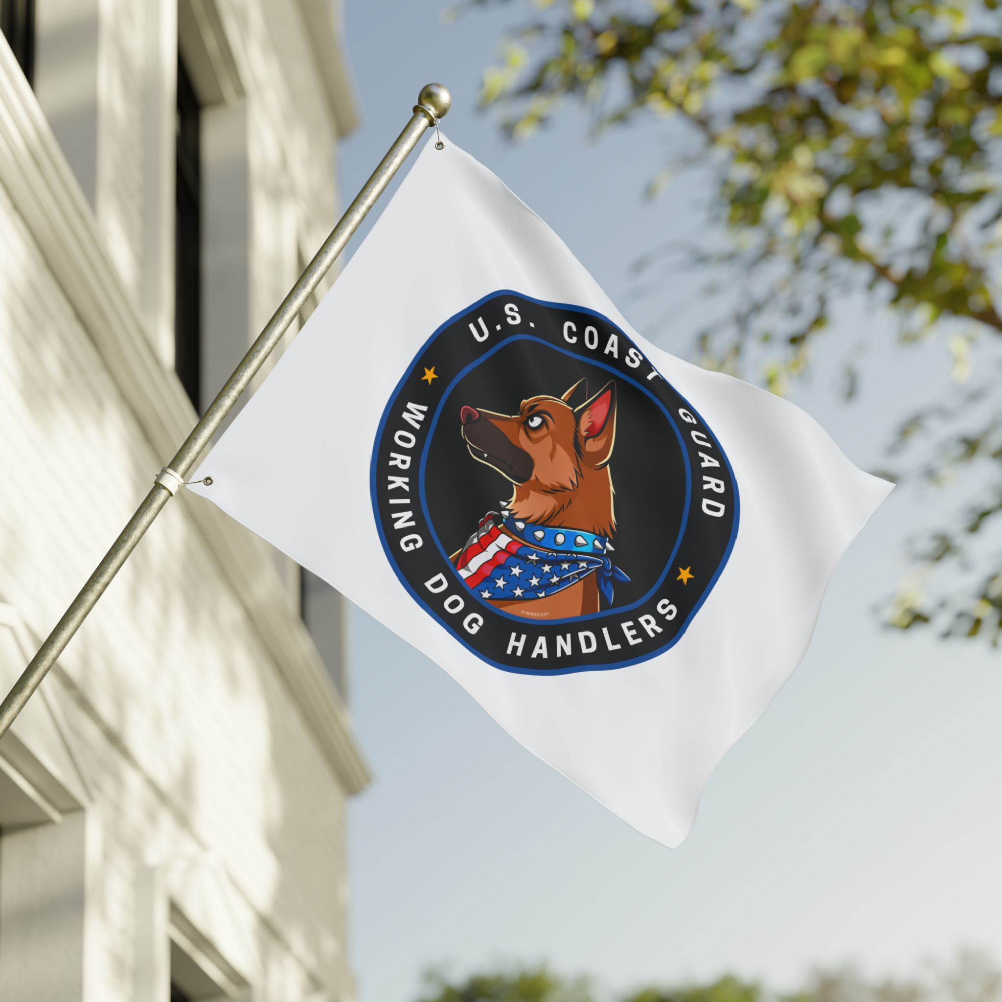 U.S. Coast Guard Working Dog Handlers Flag — Double-Sided Military K9 Banner - Image 7
