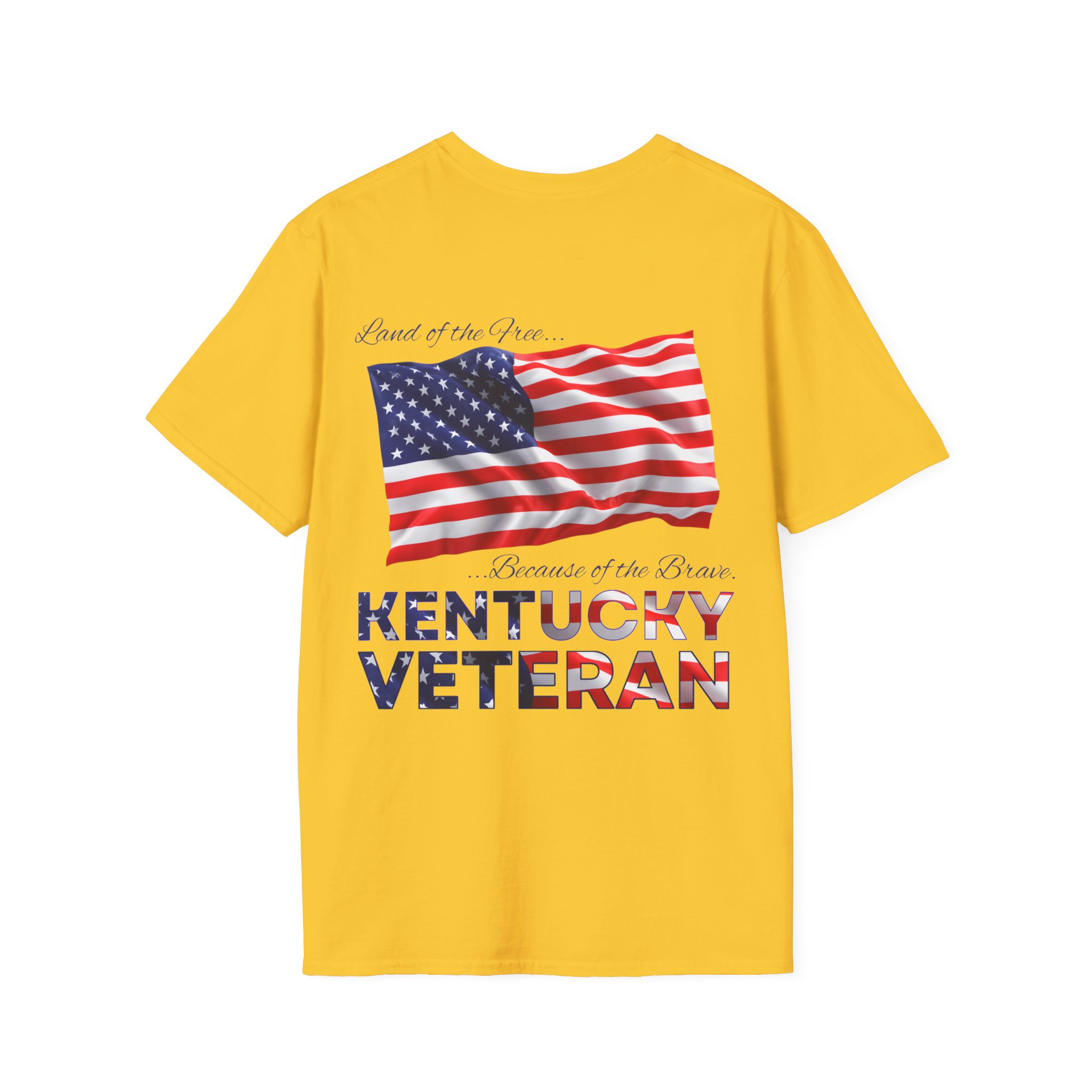 Kentucky Veteran T-Shirt — Proud American Flag Military Tribute - Image 7