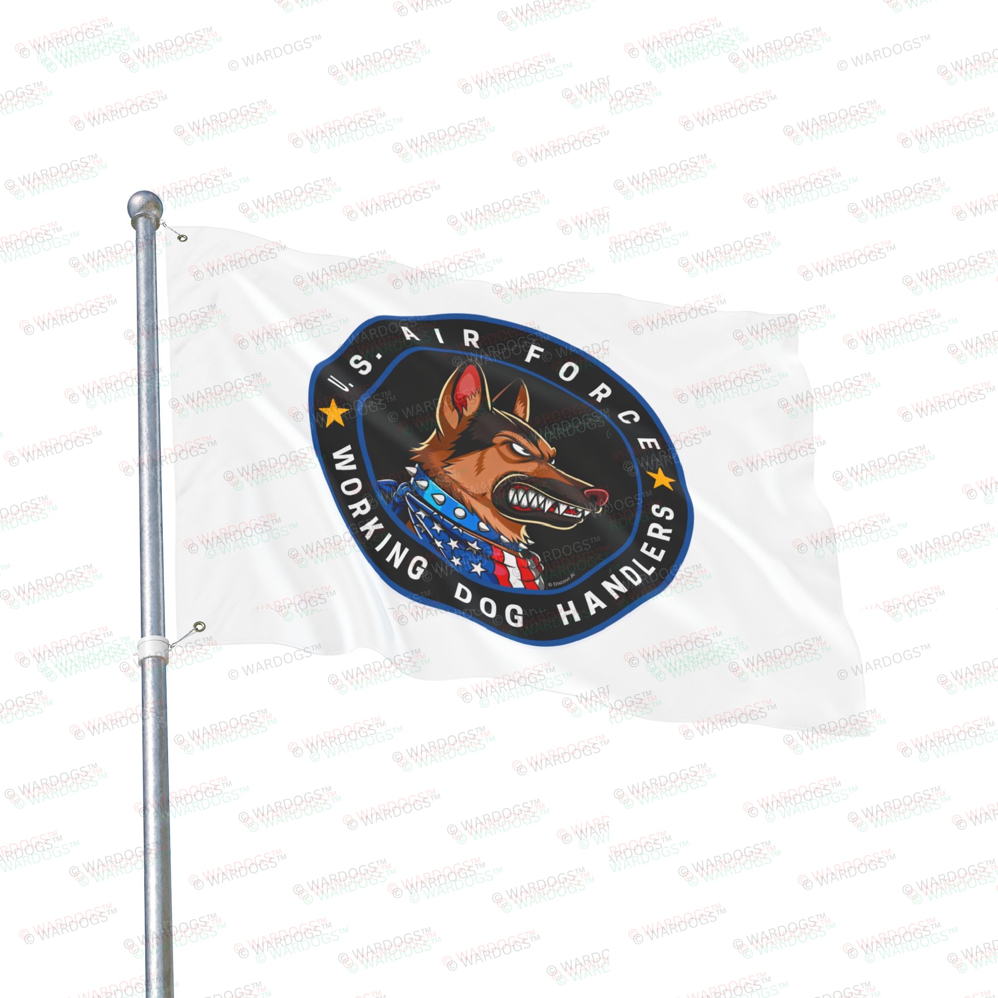 U.S. Air Force Working Dog Handlers Flag — Double-Sided Military K9 Tribute - Image 11