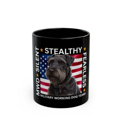 MWD “FEARLESS” Mug — Military K9 Coffee Cup (11oz/15oz) Giant Schnauzer
