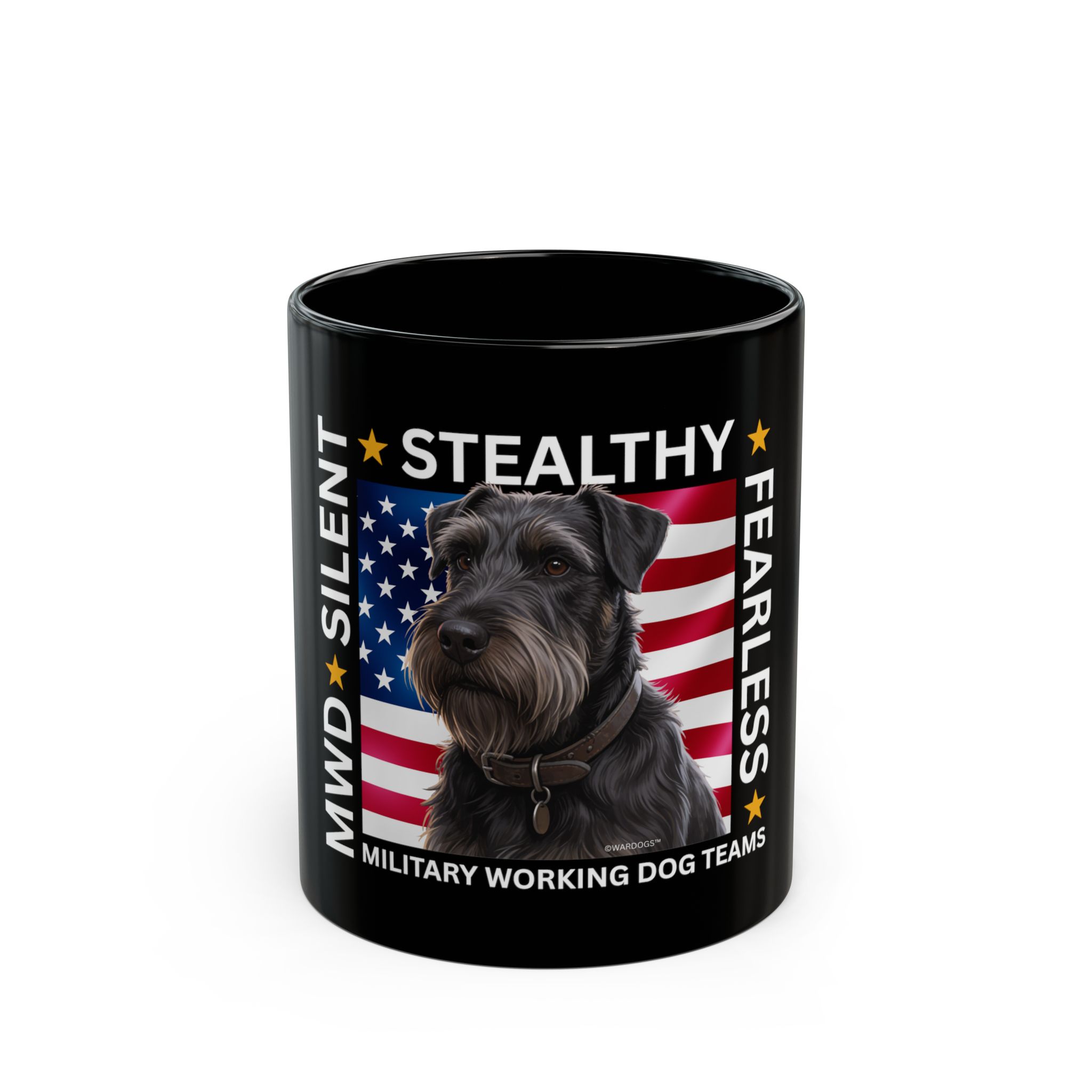 MWD "FEARLESS" Mug — Military K9 Coffee Cup (11oz/15oz) Giant Schnauzer