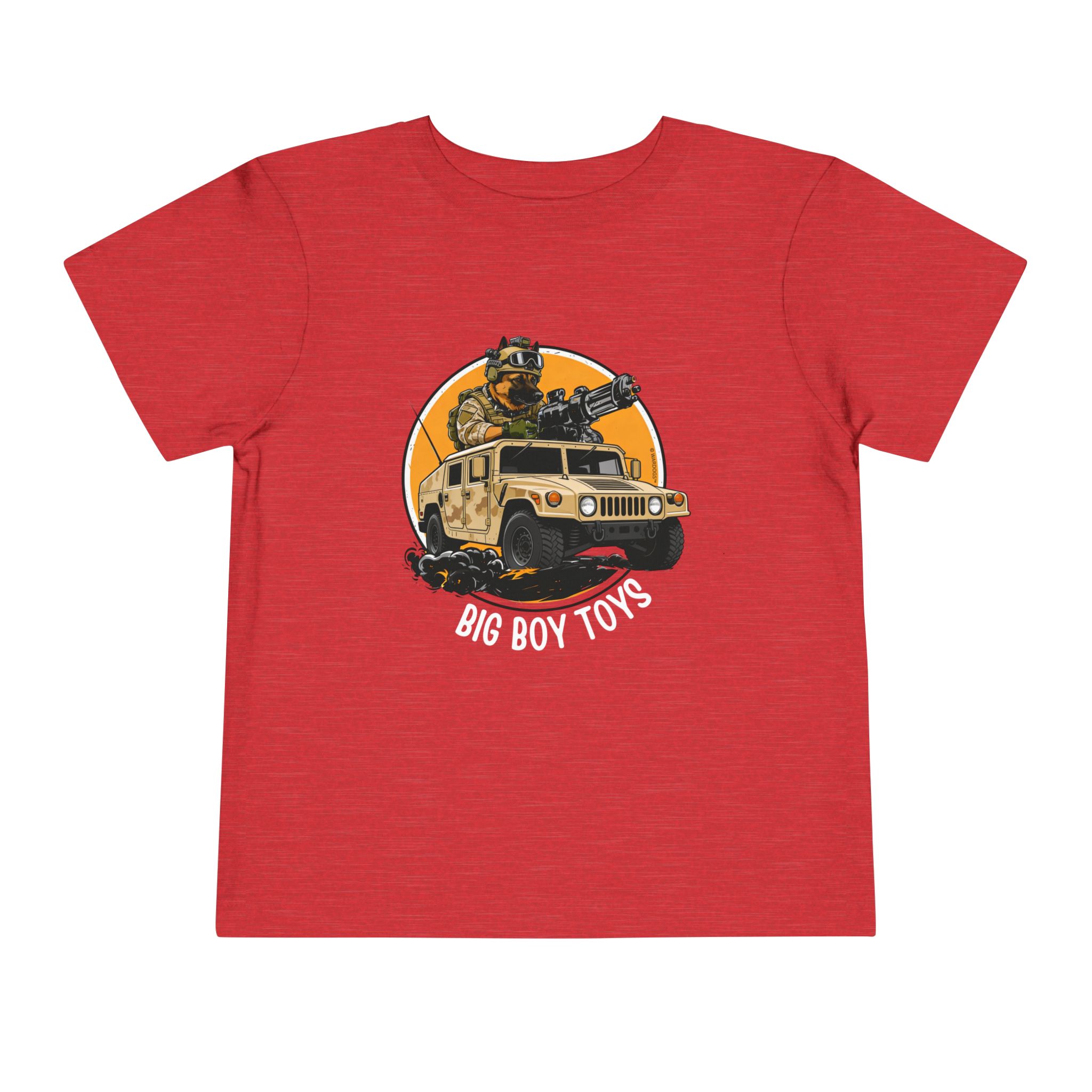Toddlers' Adventure Tee — "Big Boy Toys" U.S. Marines Humvee & Driver Graphic - Image 21