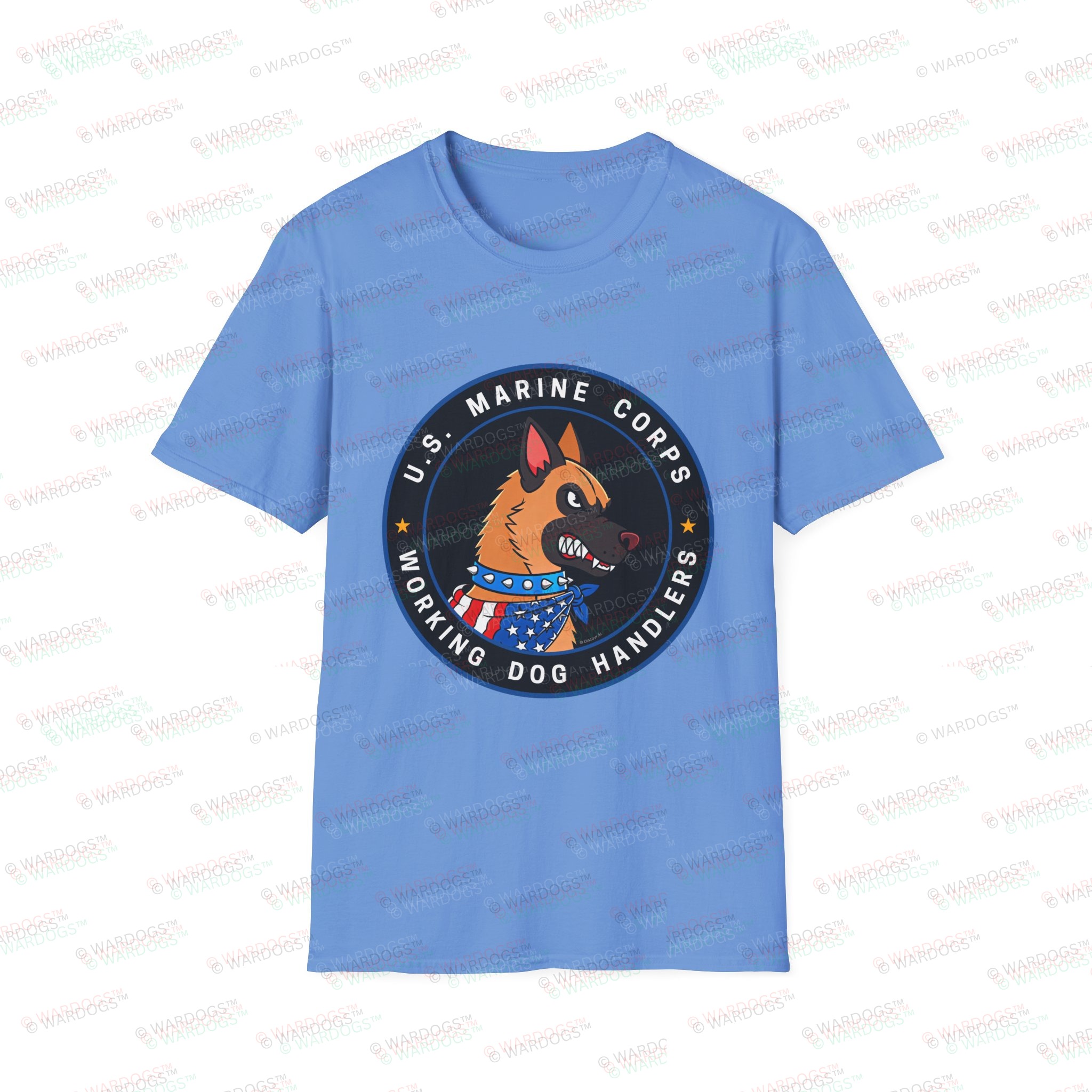 U.S. Marine Corps Working Dog Handlers T-Shirt - circle/front - Image 6