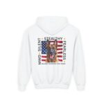 Youth Hoodie – "Stealthy, Silent, Fearless" Military Working Dog American Flag Design
