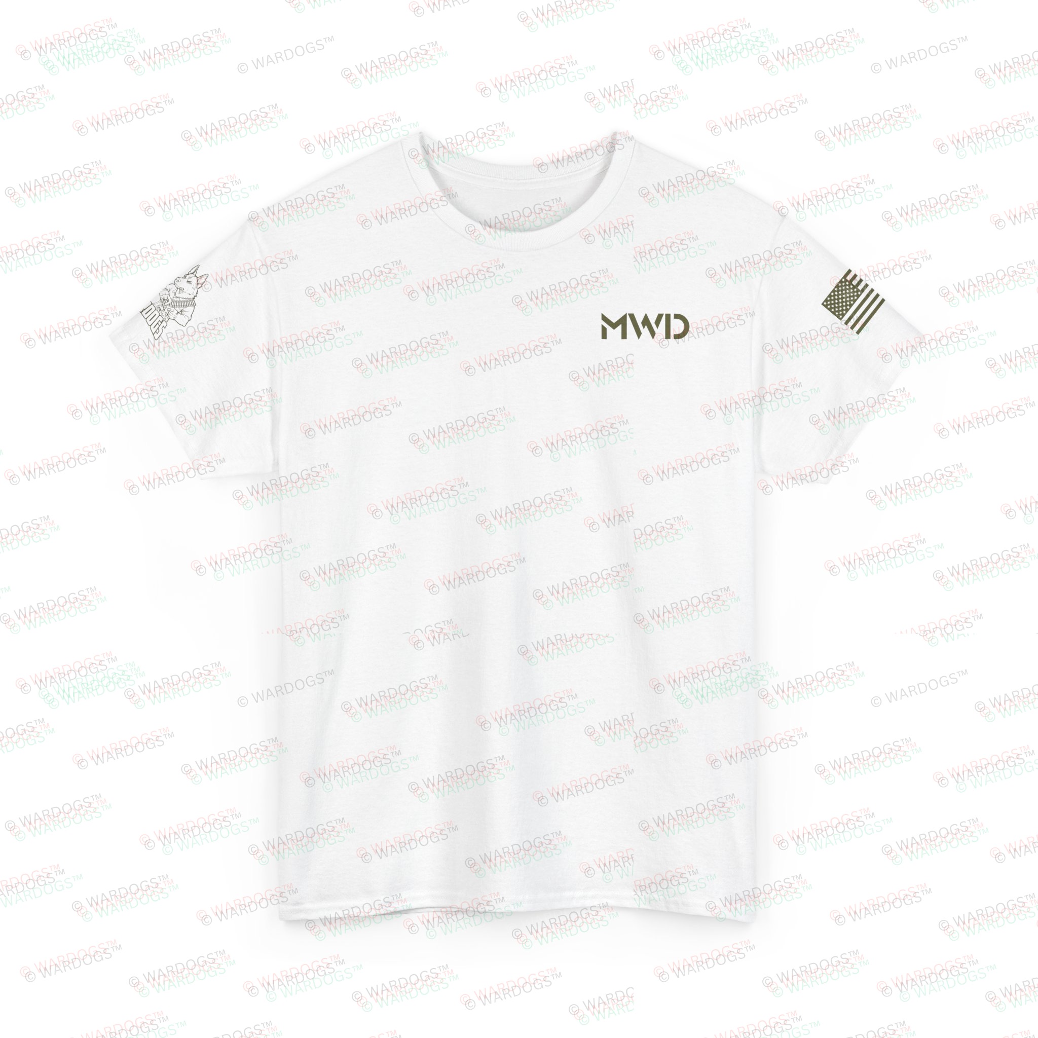 US Marine Corps MWD K9 Defender Military T-Shirt - Image 7