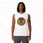 US Coast Guard Muscle Tank — "Beware The Dog" Military Patch Style