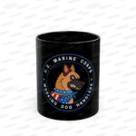 Military Working Dogs Black Ceramic Mug — U.S. Marine Corps (11oz/15oz)